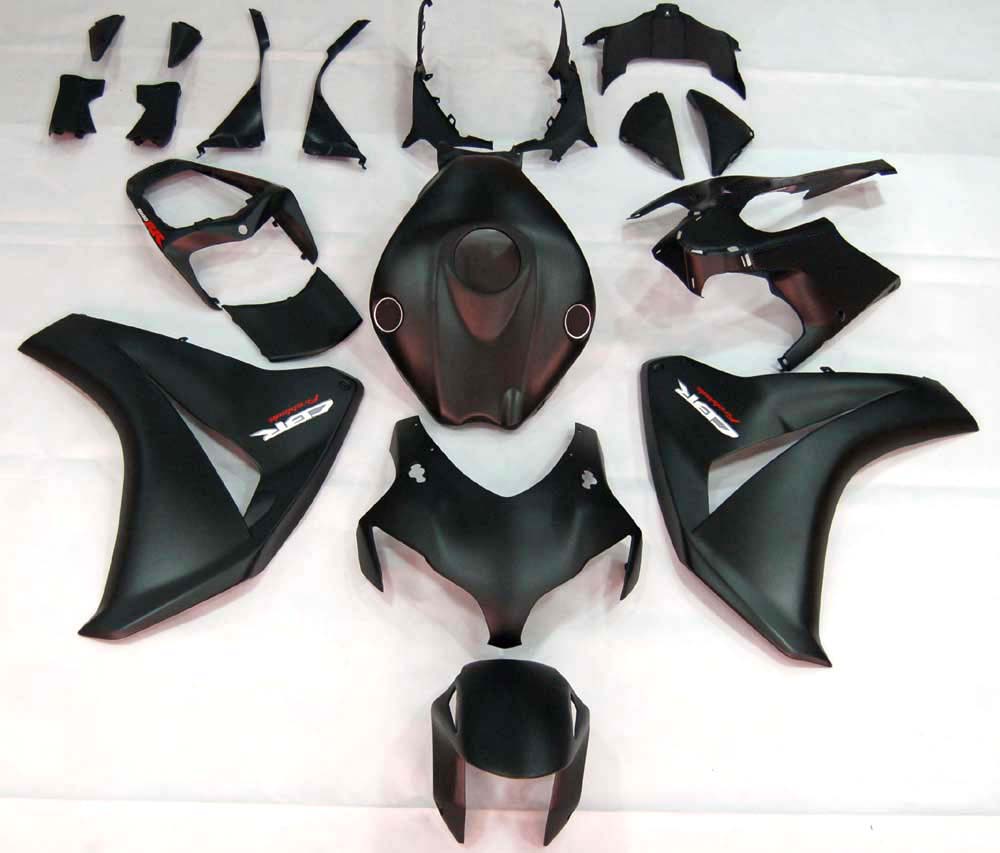 2008-2011 Honda CBR 1000 RR Matte Black CBR Racing Fairings Generic