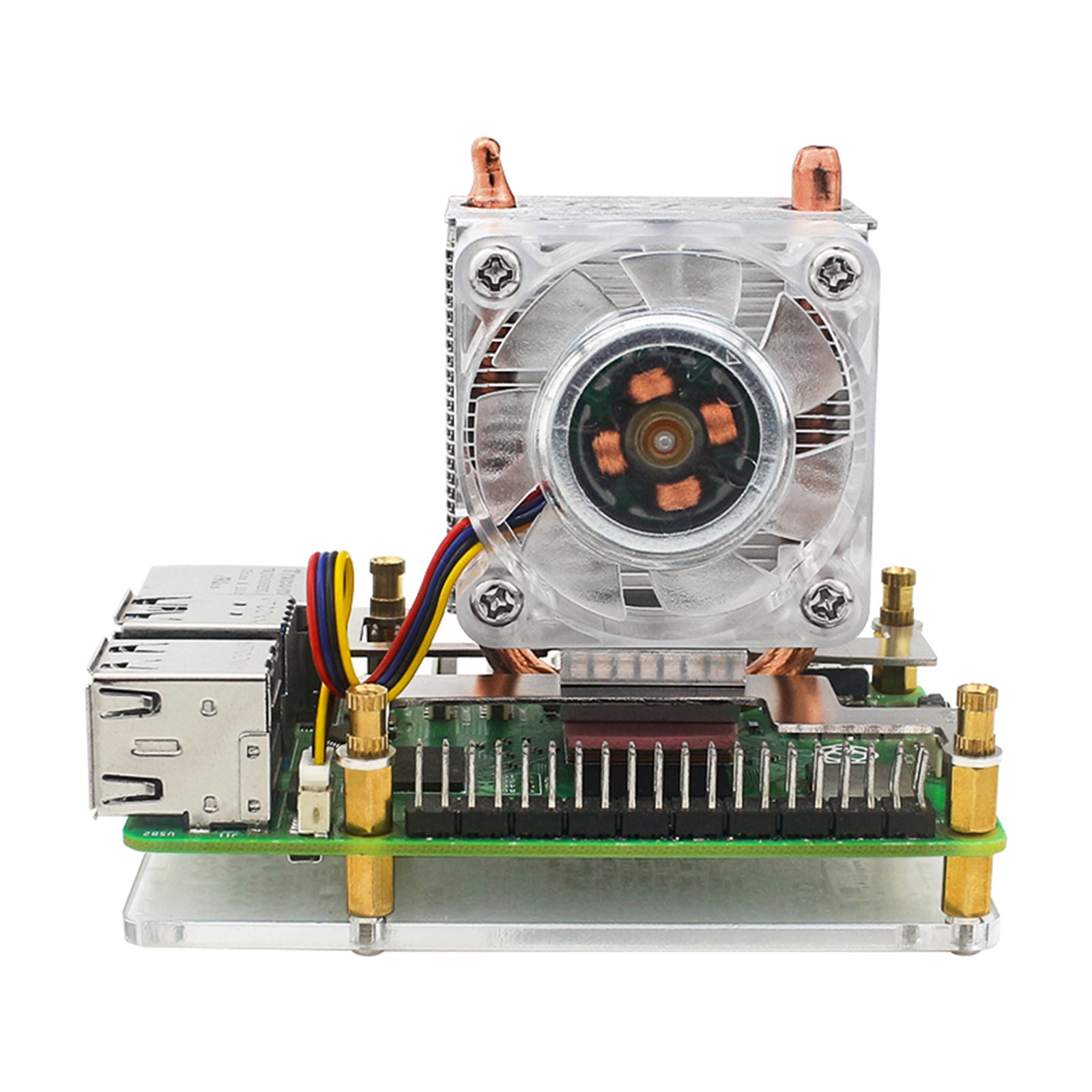 Raspberry Pi 5B tour ventilateur framboise glace tour radiateur Pi5 glace refroidissement radiateur