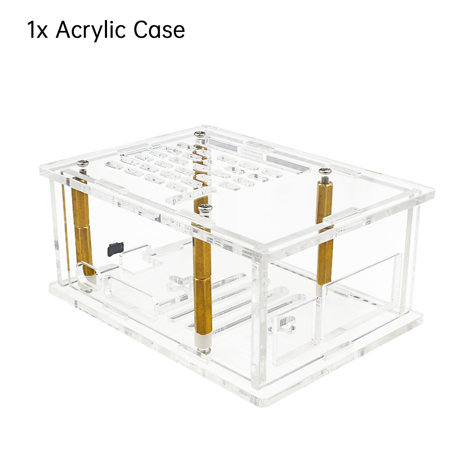 Raspberry Pi5 PCI-E Adapterbehuizing PCIe naar M.2 Adapterkaart Acrylboxradiator