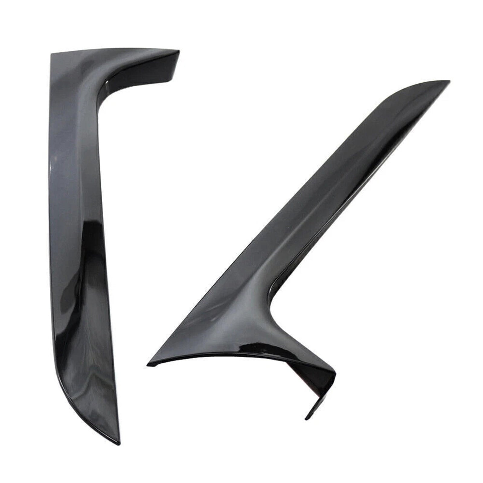 Bloss Black Paire arrière Spoiler de l'aile latérale de la lunette arrière pour Audi A6 C7 ALLORK 12-18