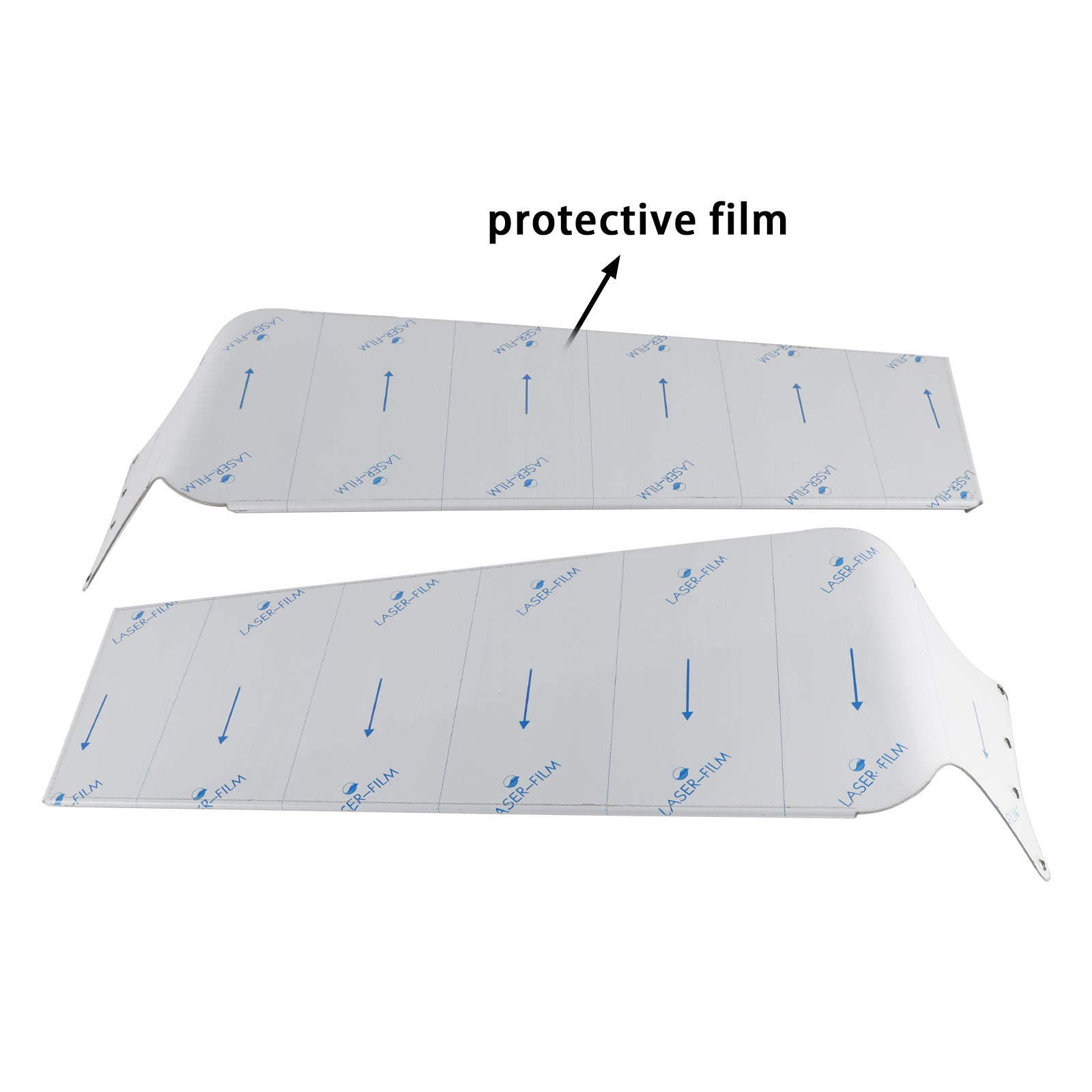 Flat Top Silvery Drop Visor For Peterbilt 377 378 379 335 386 388 389