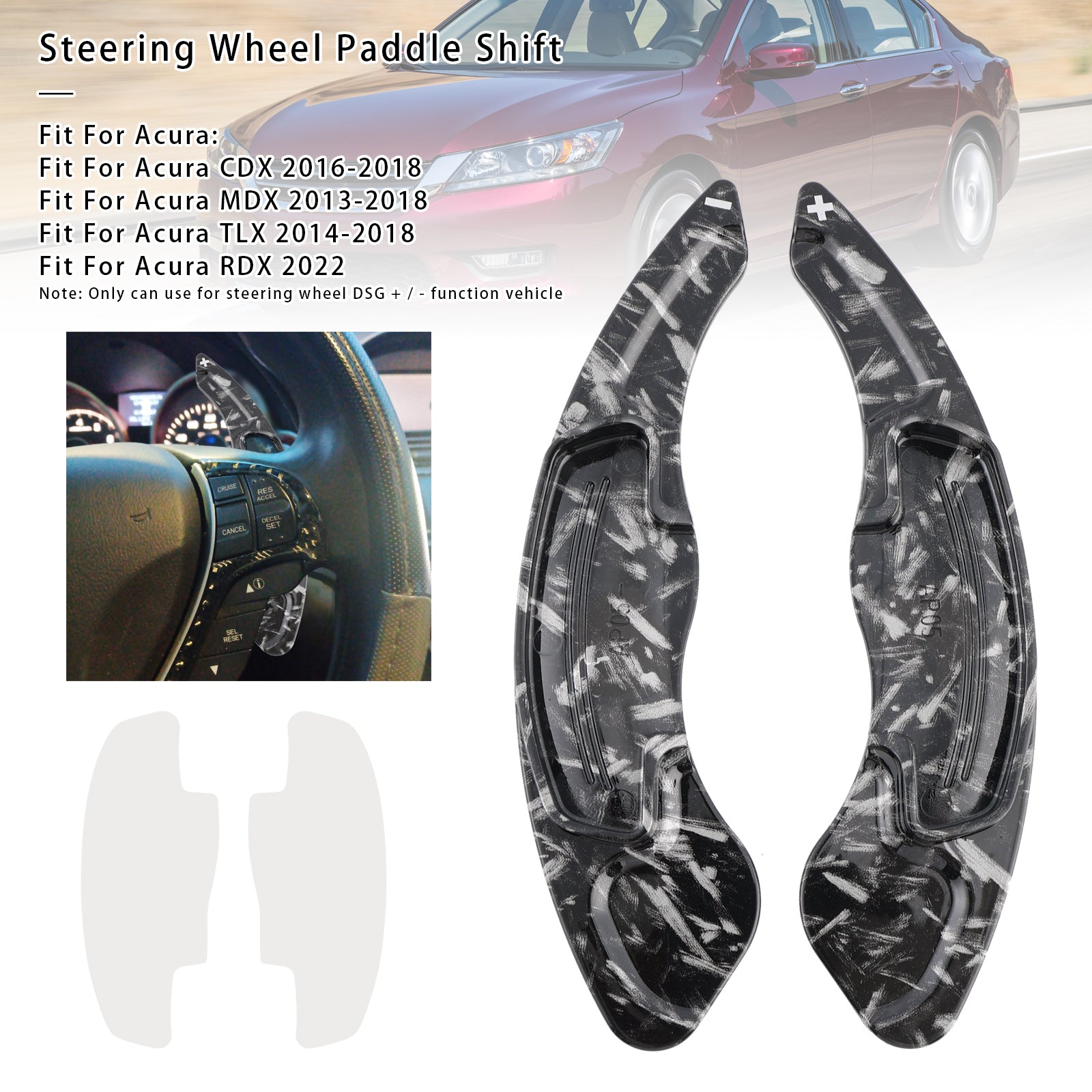 Steering Wheel Paddle Shifter For Acura RDX MDX CDX TLX 13-18