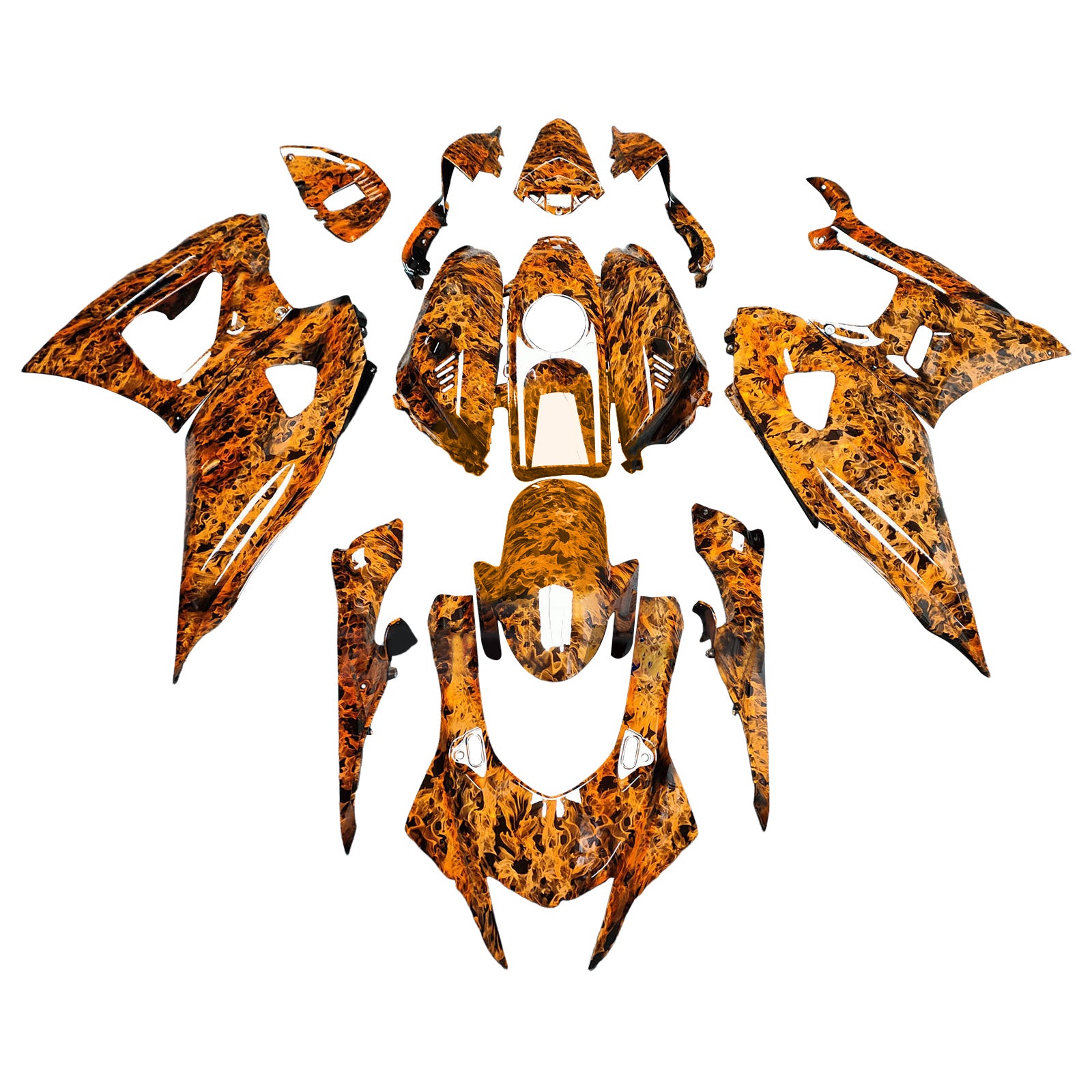 Kit de carenado de inyección, carrocería de plástico ABS apto para Yamaha YZF-R7 2021-2025