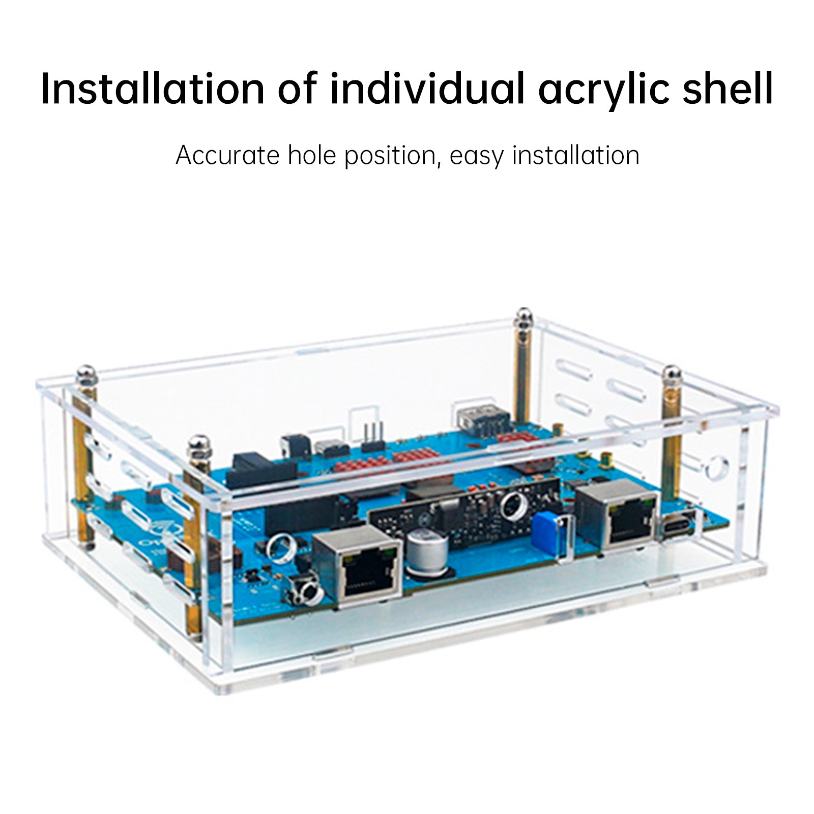 Banana Pi Openwrt One Shell Acryl Transparante Beschermende Shell Externe Antenne