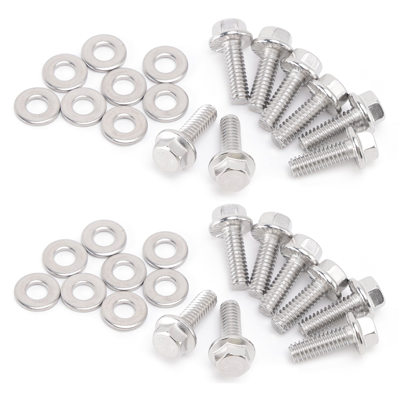 Kit de boulons de couvercle de valve hexagonale en acier inoxydable 300, 400-7507, 2 paquets