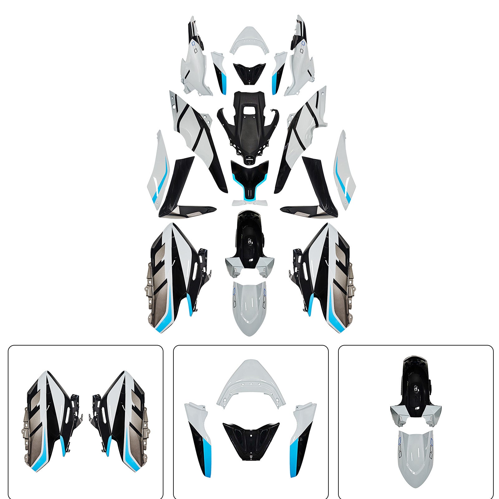 Kit de carénage de carrosserie par injection pour Yamaha TMAX560 2025-2026