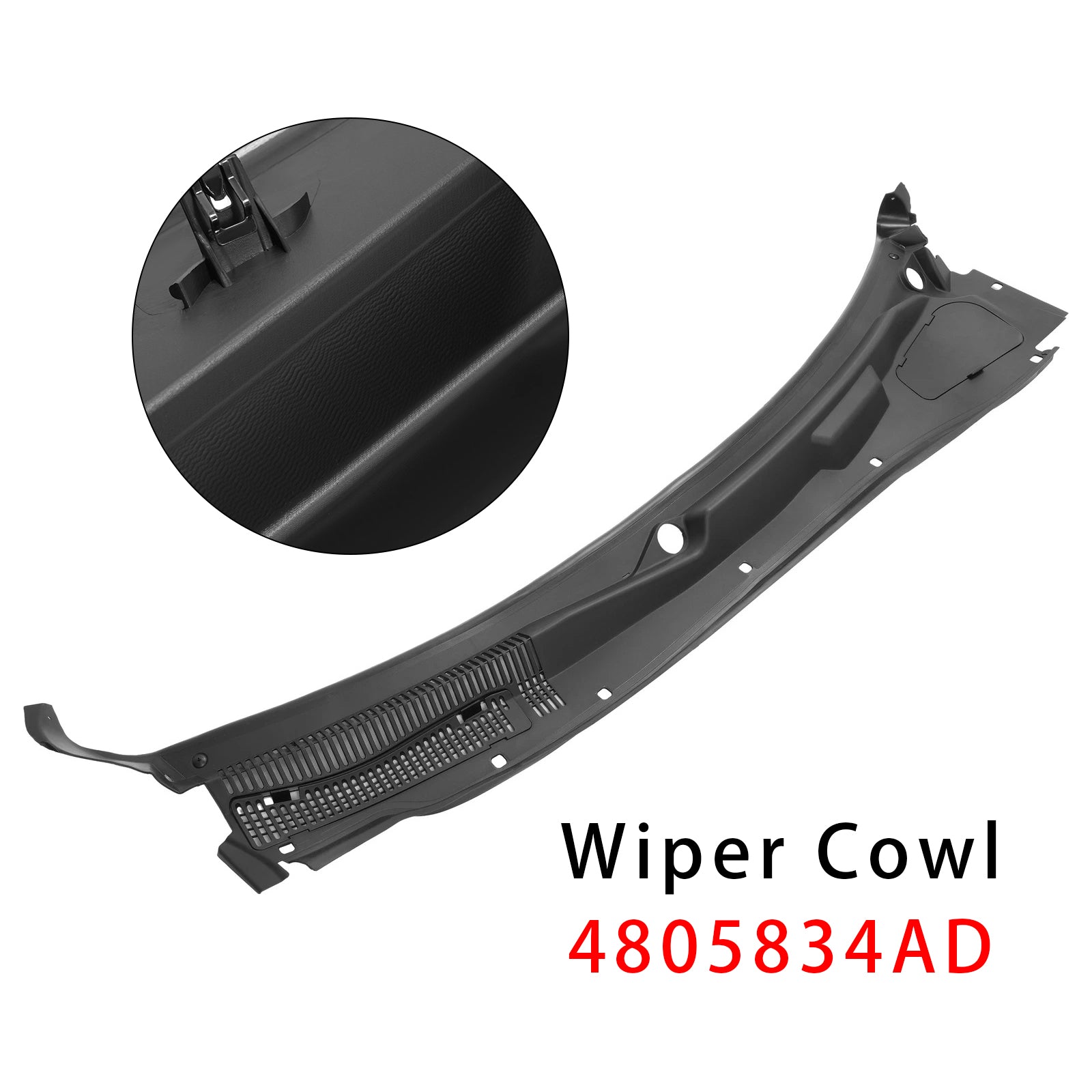 2005-2010 For Dodge Magnum Windshield Wiper Cowl Top Panel 4805834AD