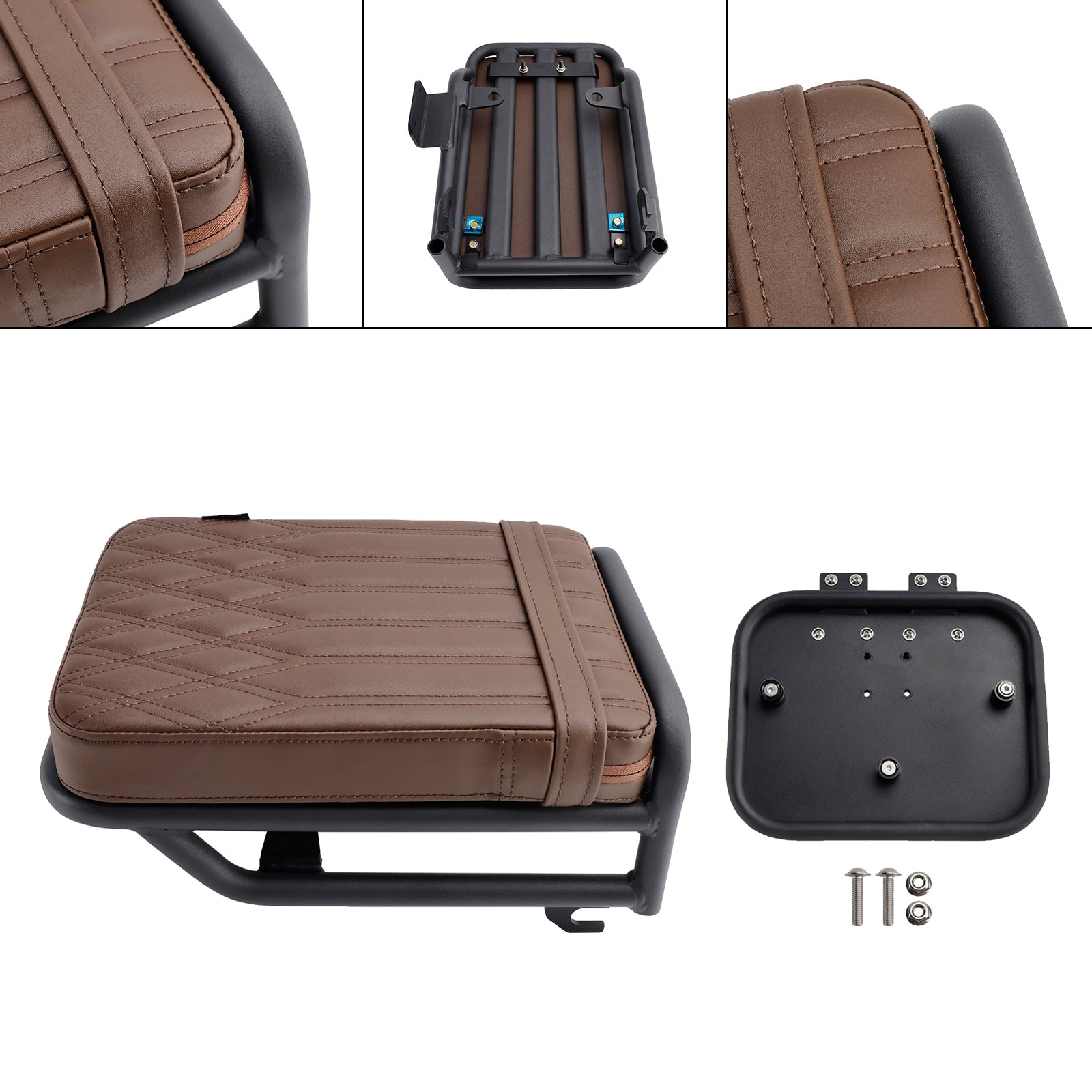 2020-2023 For Honda Ct 125 Huntercub Passenger Seat W/ Saddlebag Bracket Kit Black