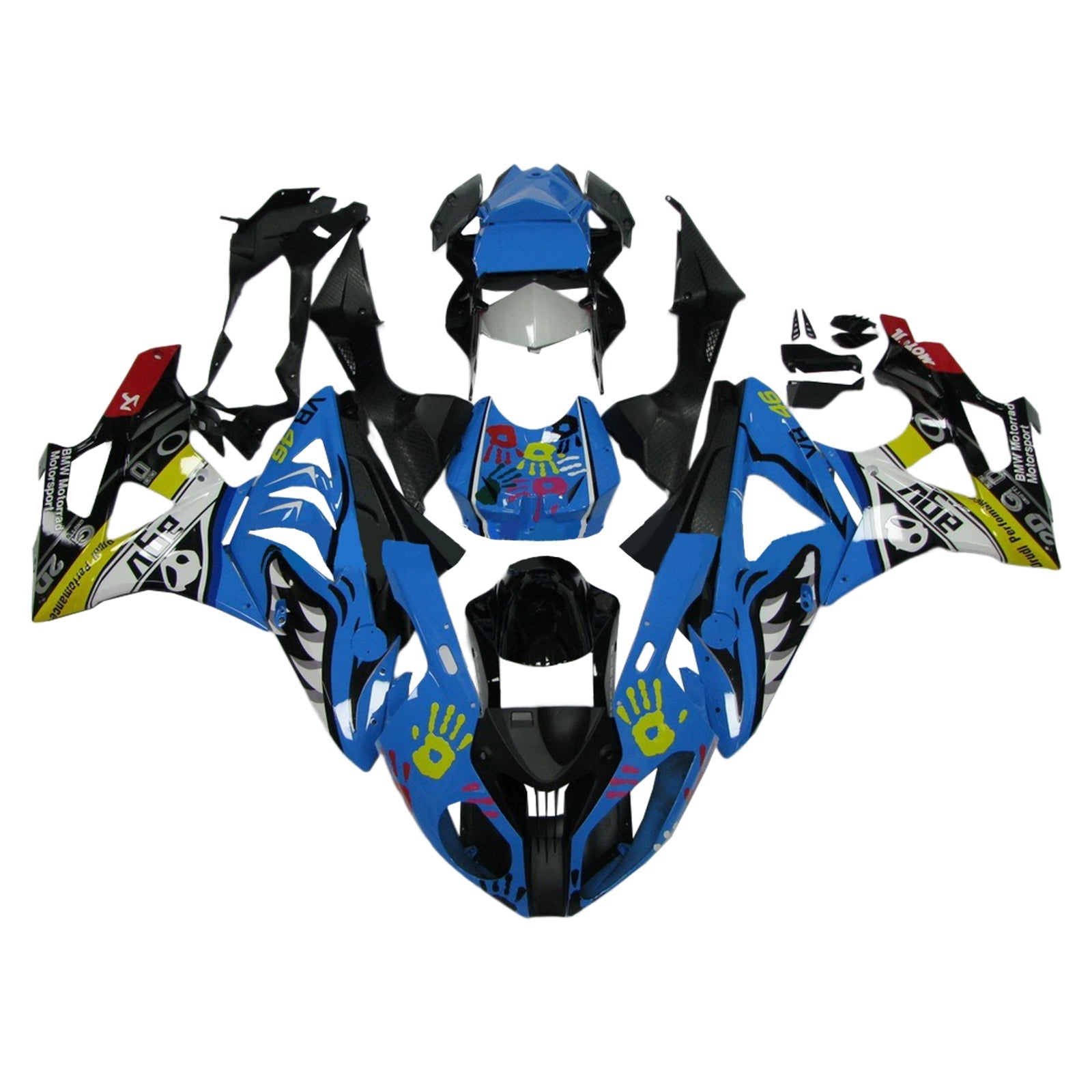 2009-2014 BMW S1000RR Fairing Kit Bodywork Plastic ABS