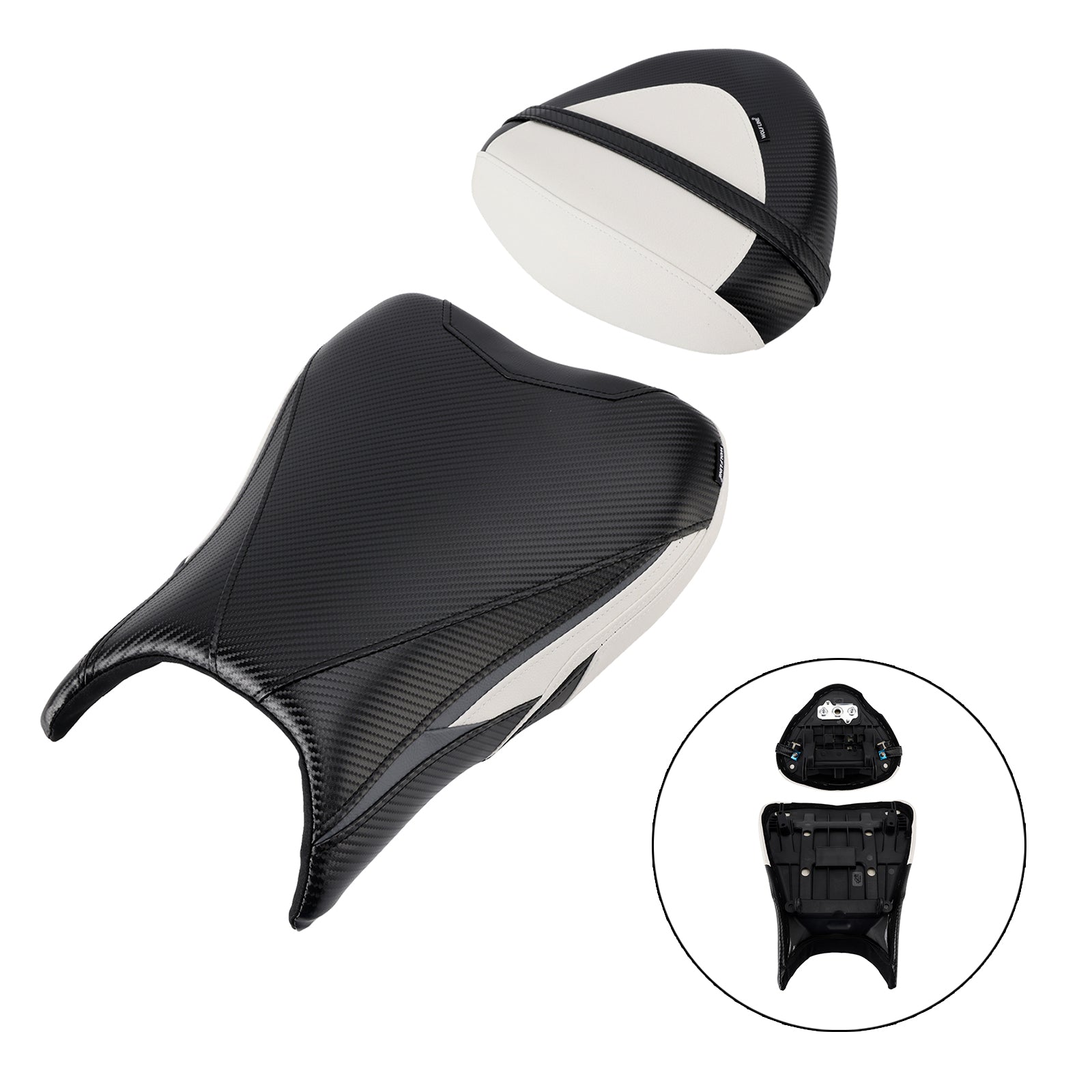 Lower Front W/ Rear Seat Driver Pillion White For Suzuki Hayabusa 1300 22-24