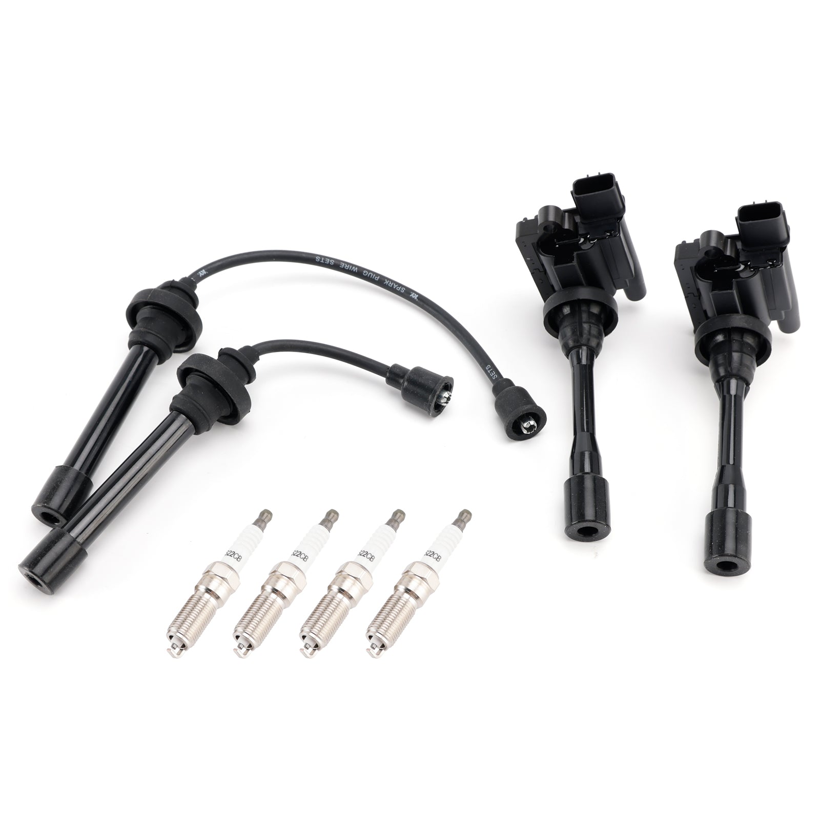 2003-2005 For Mitsubishi Outlander 2.4L L4 2x Ignition Coil+2x Wires+4x Plugs UF295
