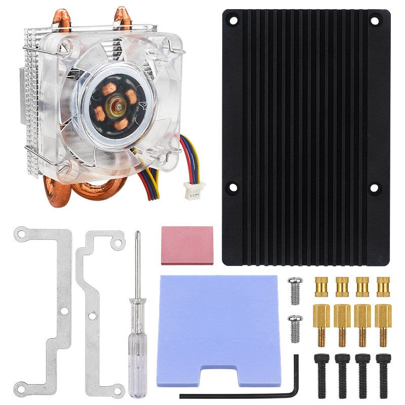 Raspberry Pi 5B tour ventilateur framboise glace tour radiateur Pi5 glace refroidissement radiateur