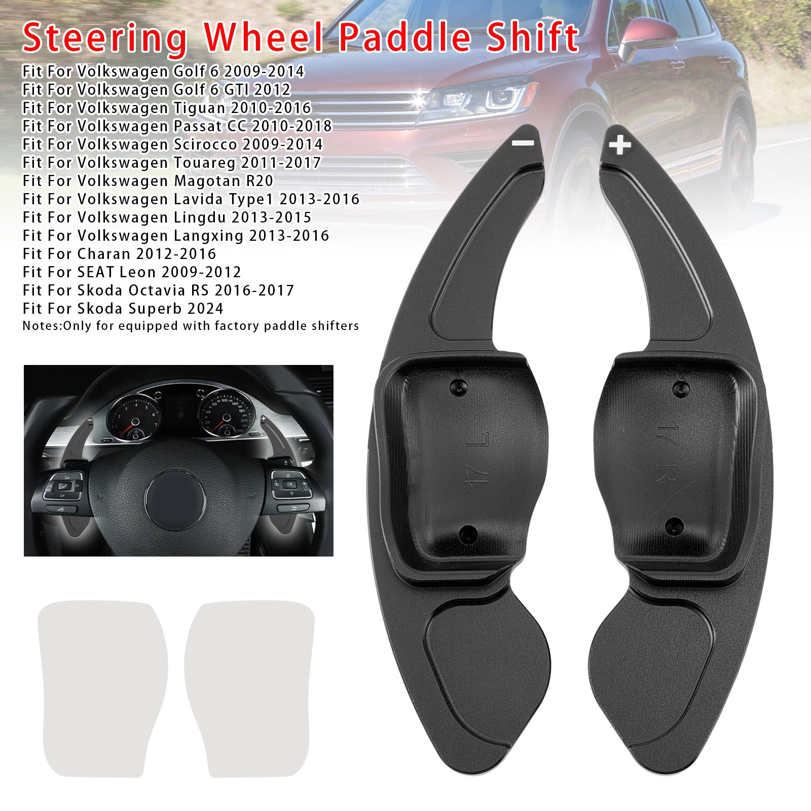 Extension de paletteur de volant pour le siège VW Scirocco