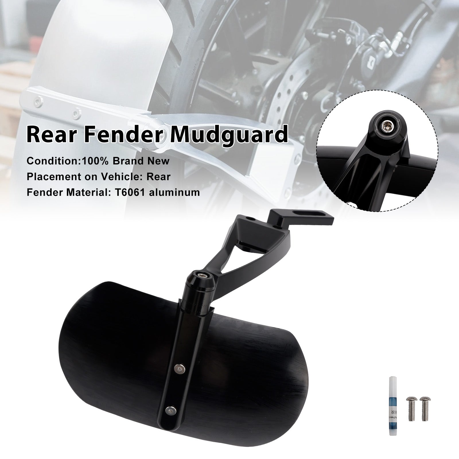 2025-2026 Triumph Thruxton 400 Rear Wheel Fender Mudguard