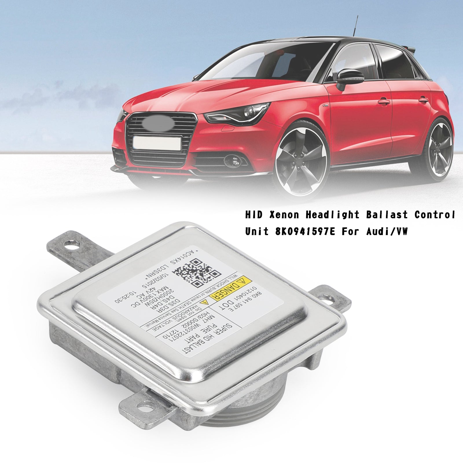 2009-2016 Audi A3 S3 Hid Unité de commande de ballast de phare au xénon 8K0941597E