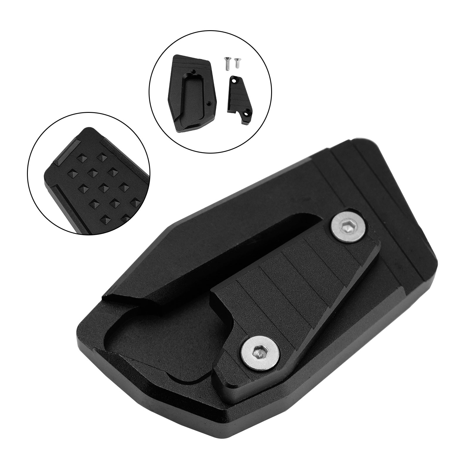 Coussinet de plaque d'agrandissement de béquille adapté à la BMW K1600B K1600 Bagger K1600GA 2018 – 2025