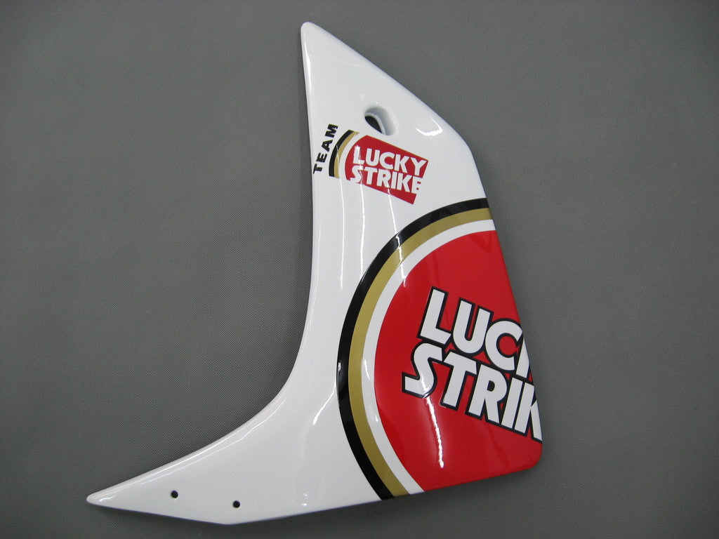 2007-2008 Yamaha YZF-R1 Blanc Rouge Lucky Strike Racing Carénages Amotopart Carénages des douanes