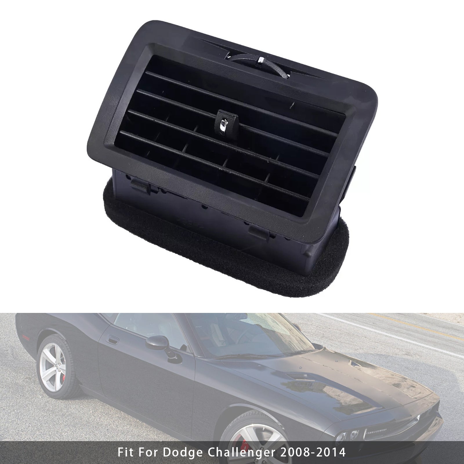 2008-2014 Dodge Challenger Lado derecho Aire acondicionado A/C Ventilación de aire caliente 1QL40XDVAA