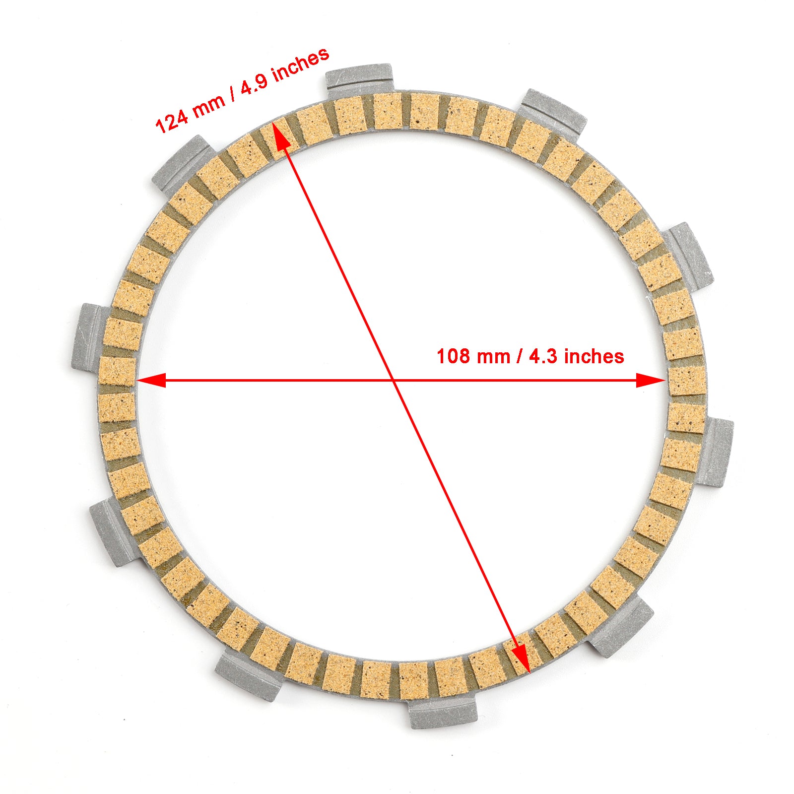 Clutch Friction Plate Kit for Ducati Superbike 848 08-10 Multistrada 1100 07-09
