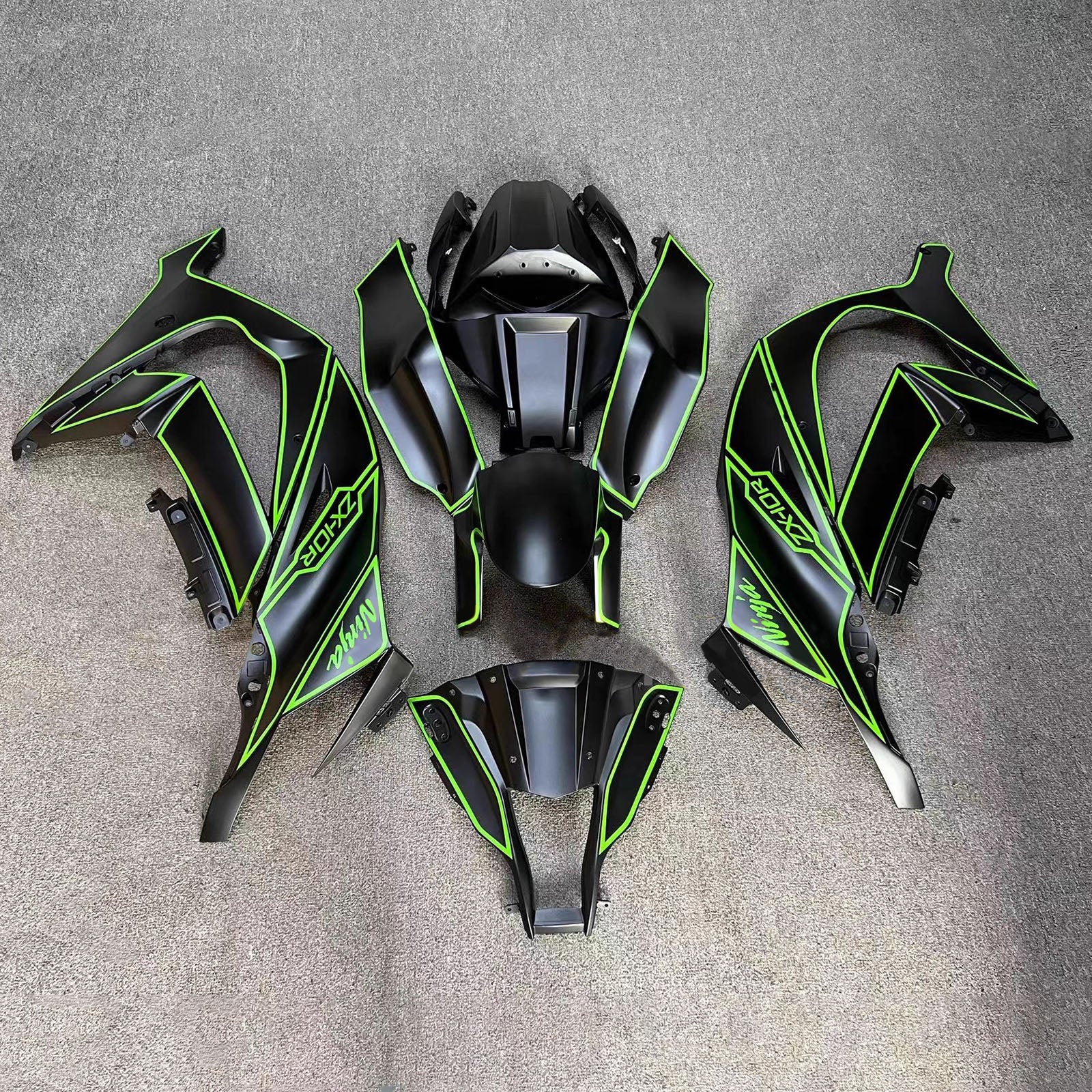 Injection Fairing Kit Bodywork Plastic ABS fit For Kawasaki ZX10R 2016-2020
