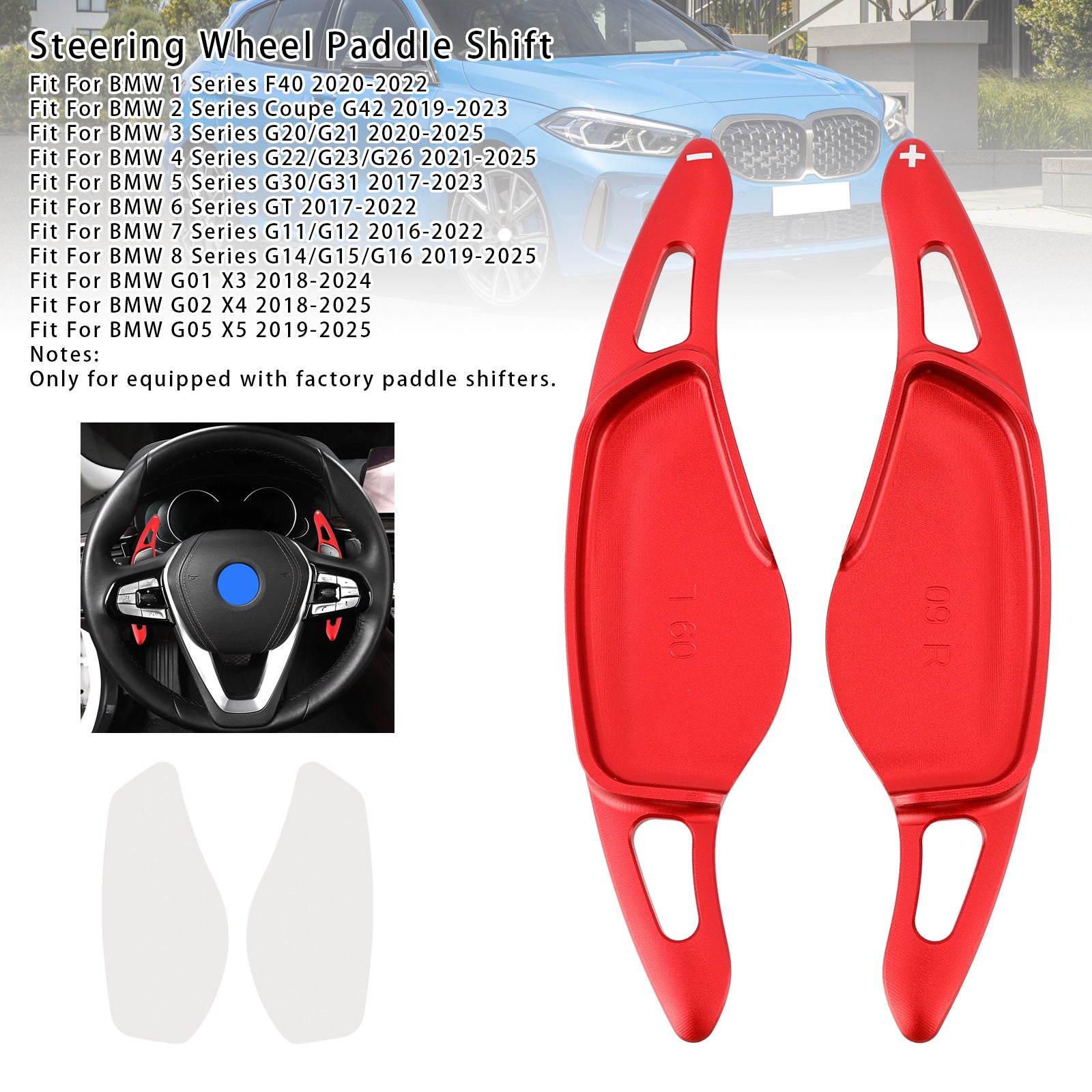 Stuurwiel Paddle Shifter voor BMW G20 G21 G30 G31 F40 F22