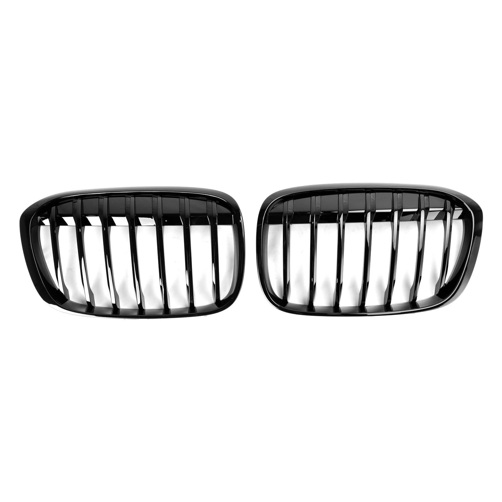 2016-2018 BMW X1 F48 F49 Gloss Black Front Kidney Grille Grill 2PCS