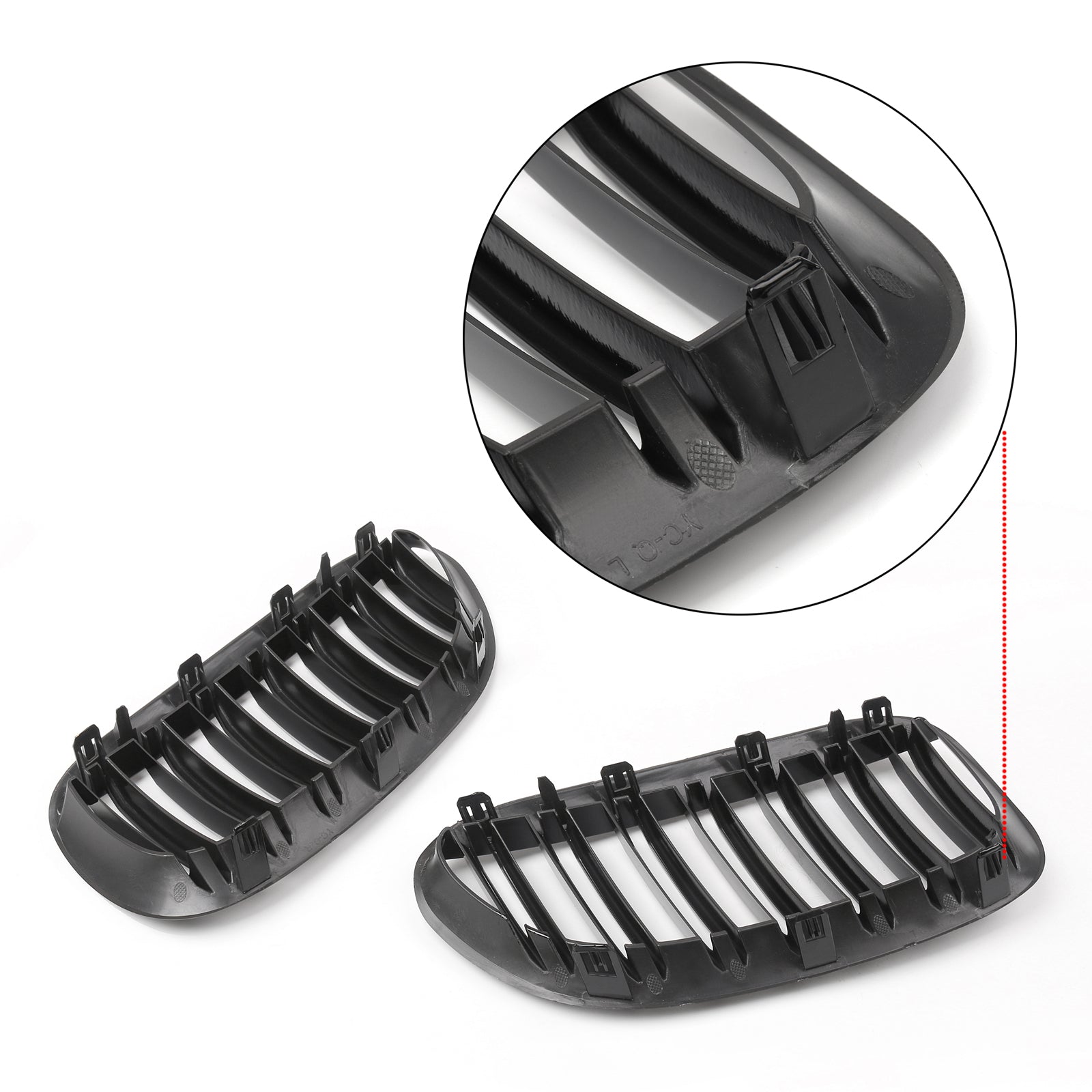 2004-2010 BMW E63 E64 M6 645CI 650I M6 Paire Capuche de pare-chocs avant Grille