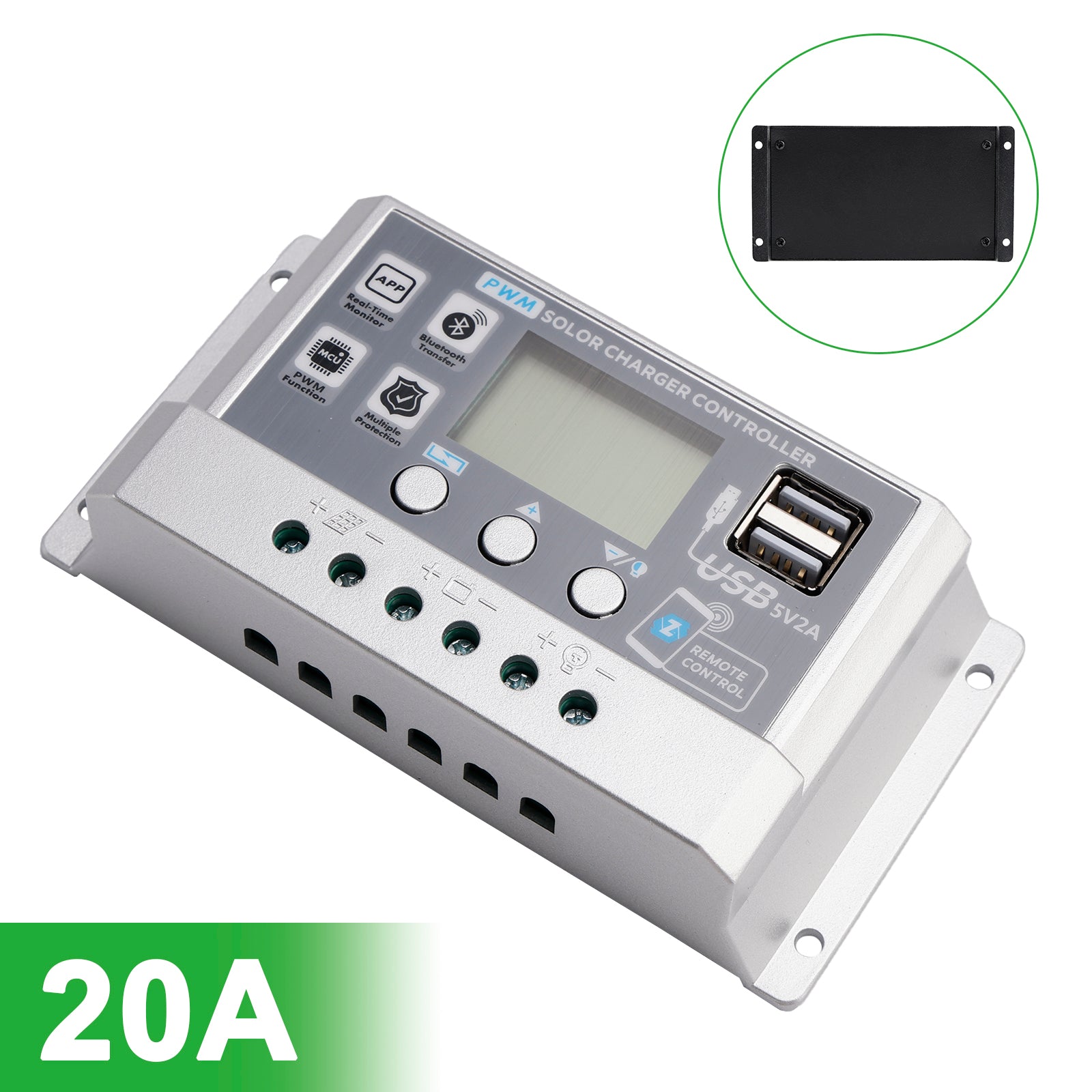 10A-60A PWM zonnecontroller Mobiele APP Intelligente bediening zonnecontroller