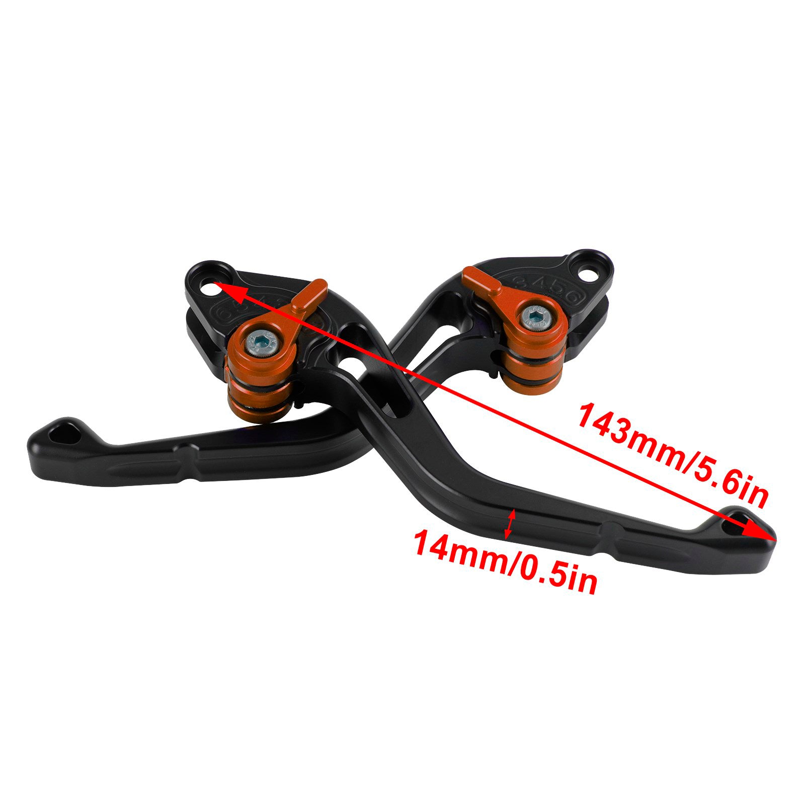 NEW Short Clutch Brake Lever fit for Suzuki GSF650 GSXR1300 DL1000 Orange