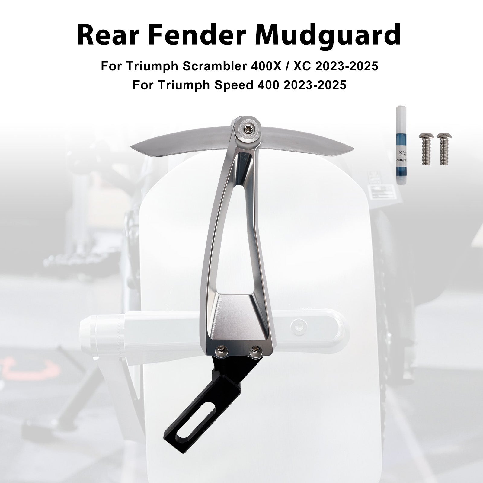 2025-2026 Triumph Thruxton 400 Rear Wheel Fender Mudguard