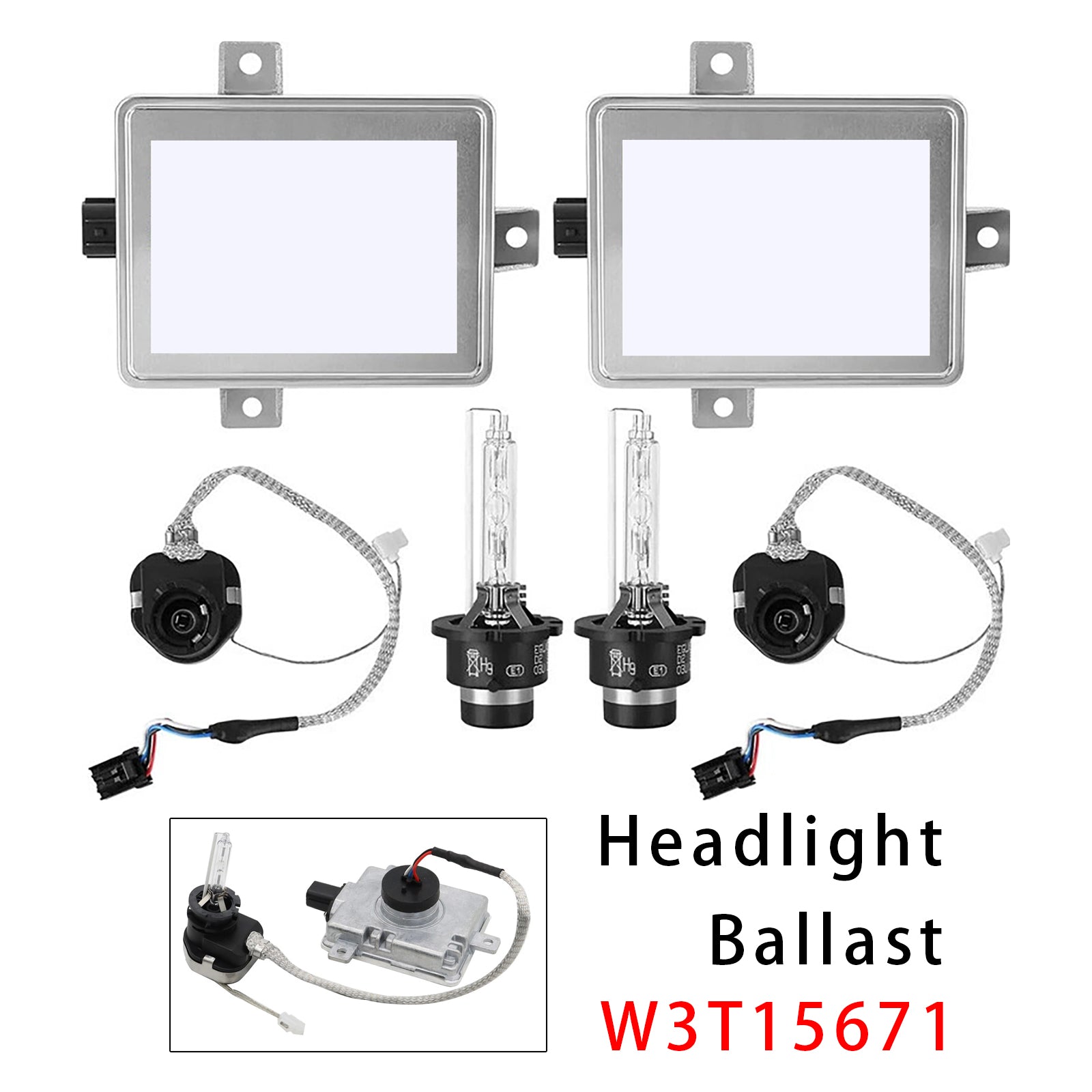 Xenon HID Headlight Ballast Unit Assembly with Igniter D2S Bulb For Acura TL TSX