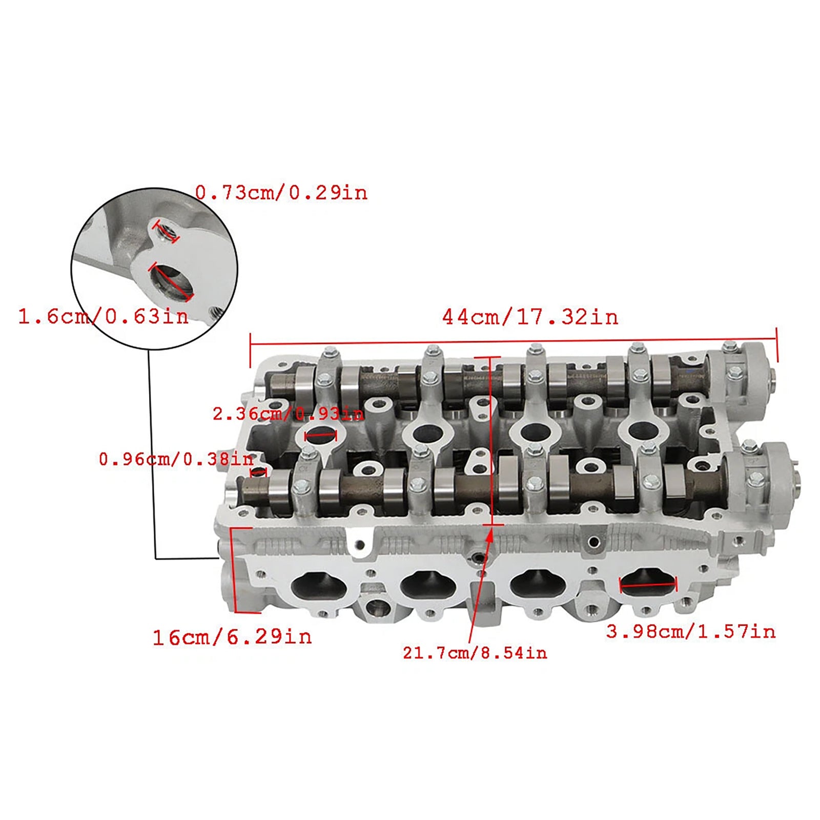 Engine Cylinder Head Assembly F16D3 96446922 For Chevrolet AVEO 1.6L 2004-2007