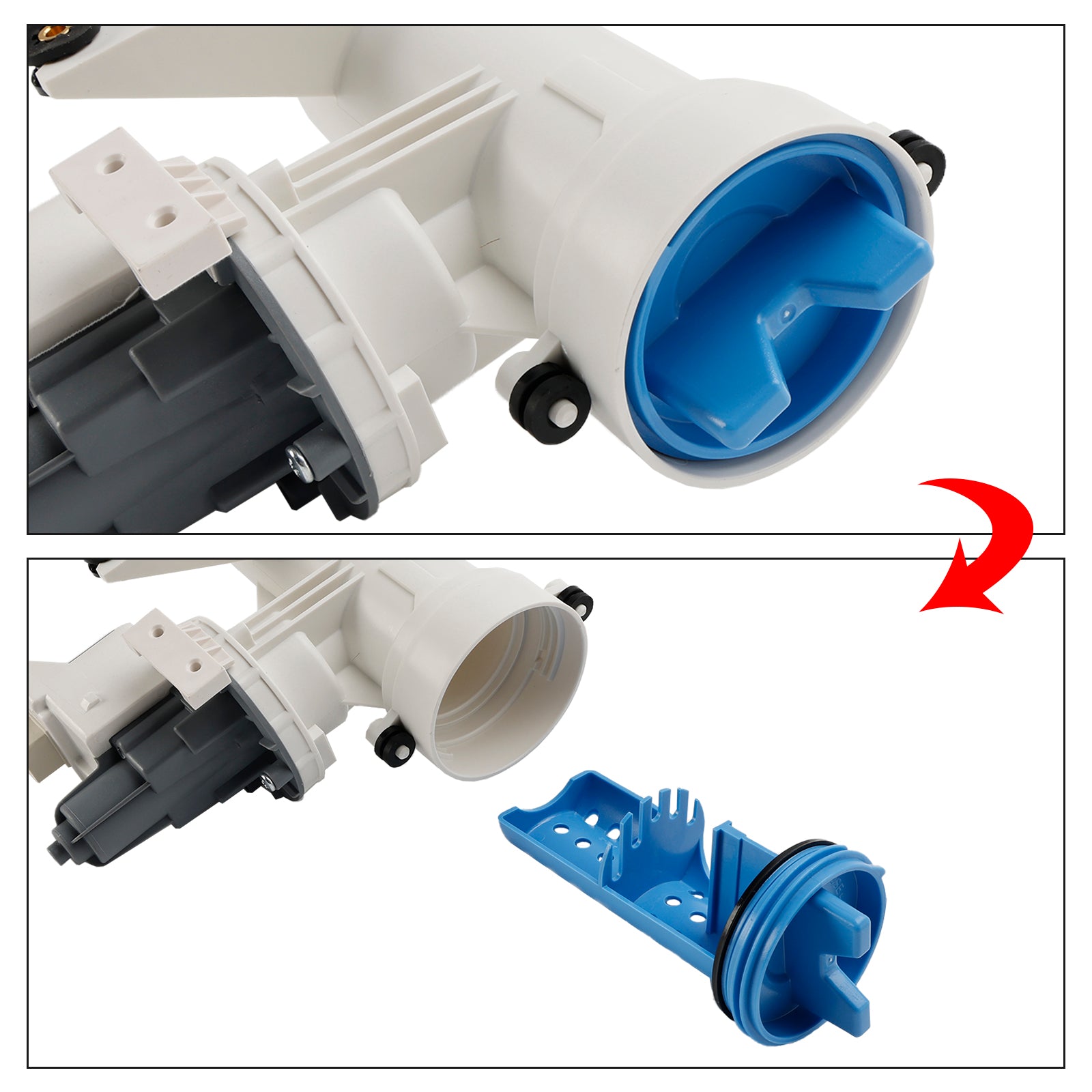 WH11X29539 AP6986715 Washer Drain Pump Assembly for GE