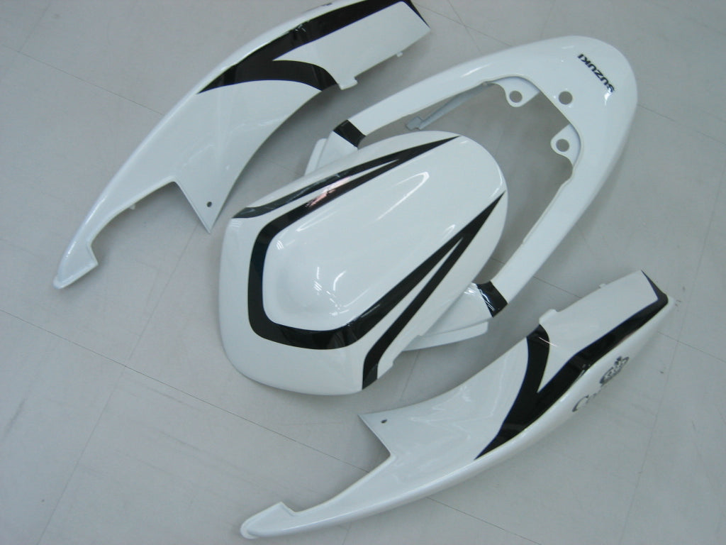 2005-2006 GSXR1000 White Black Bodywork Fairing ABS Injection Molded Plastics Set Generic