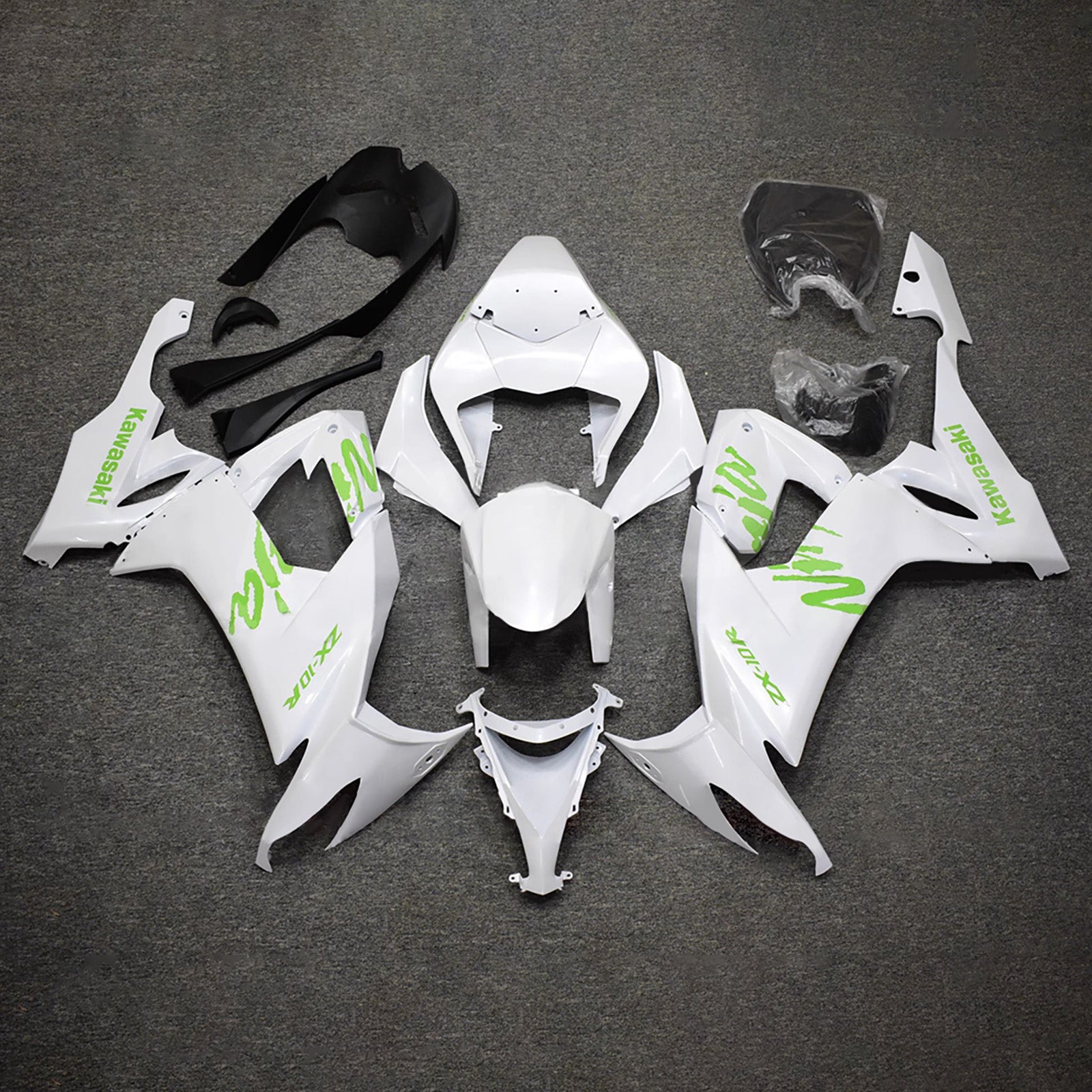 Kit carenatura iniezione carrozzeria in plastica ABS adatta per Kawasaki ZX10R 2008-2010