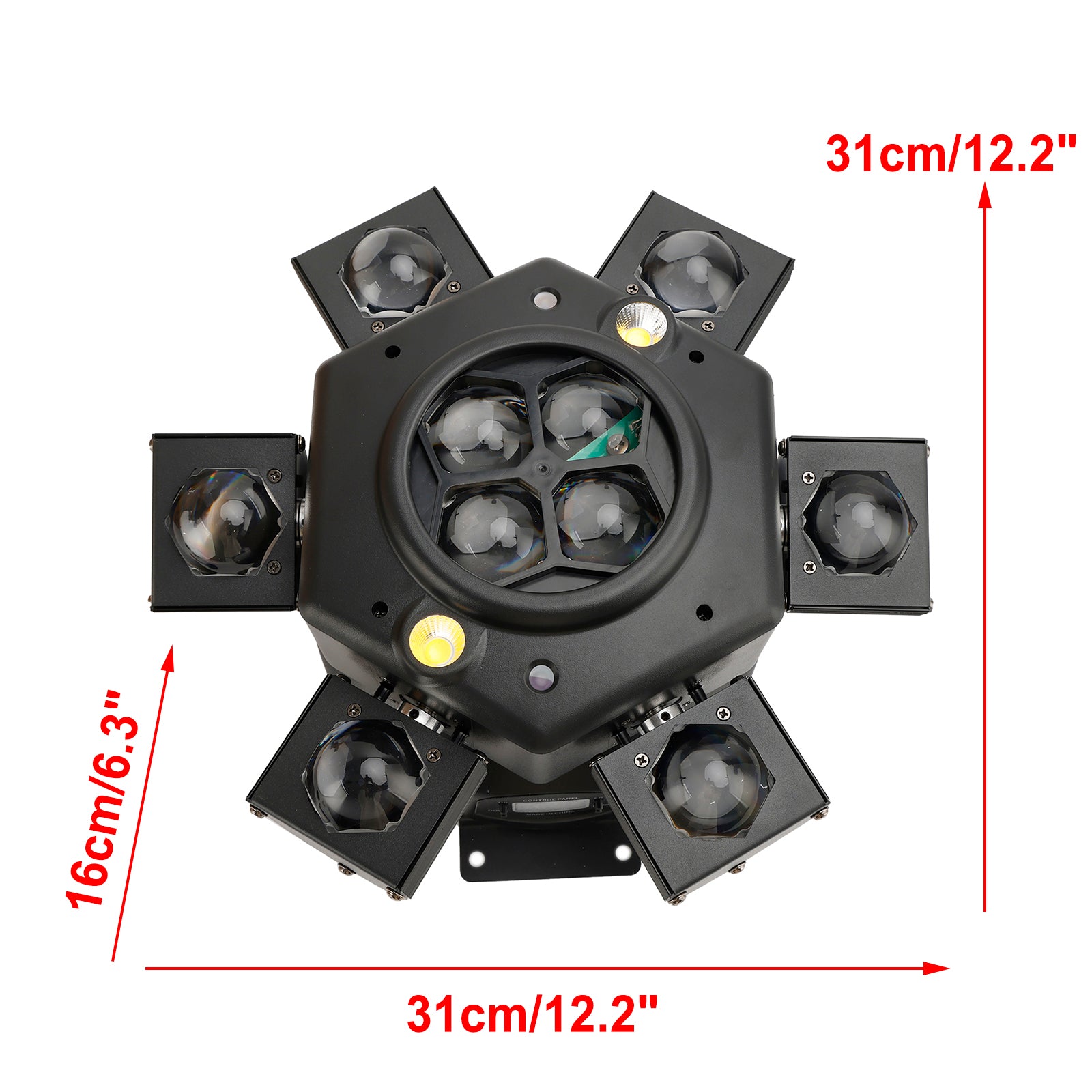 10 RGBW LED Stage Lighting Moving Head Strobe Light Laser Beam DMX Disco DJ