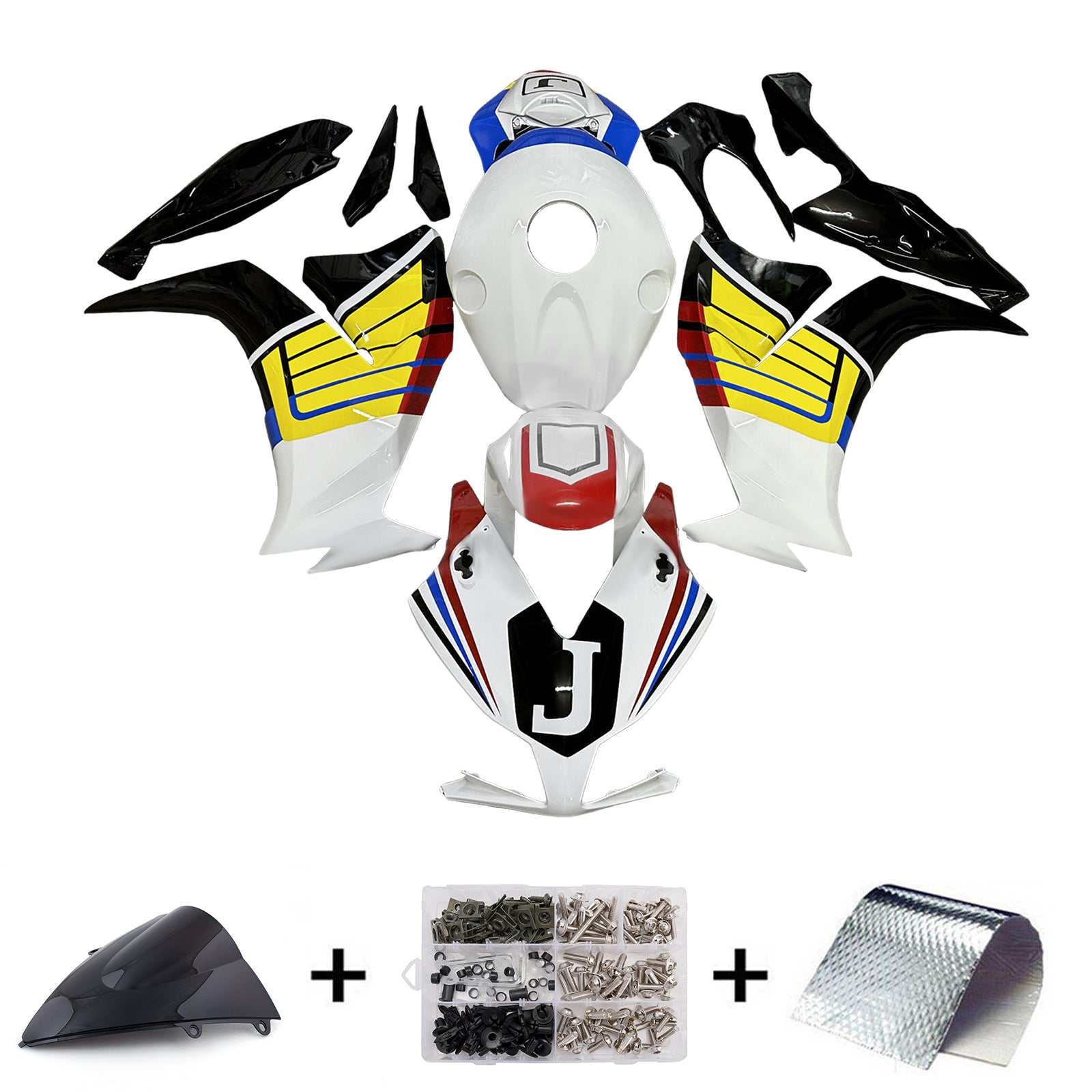 Injektionsmässa Kit Bodywork Plastic ABS för Honda CBR1000RR 2012-2016