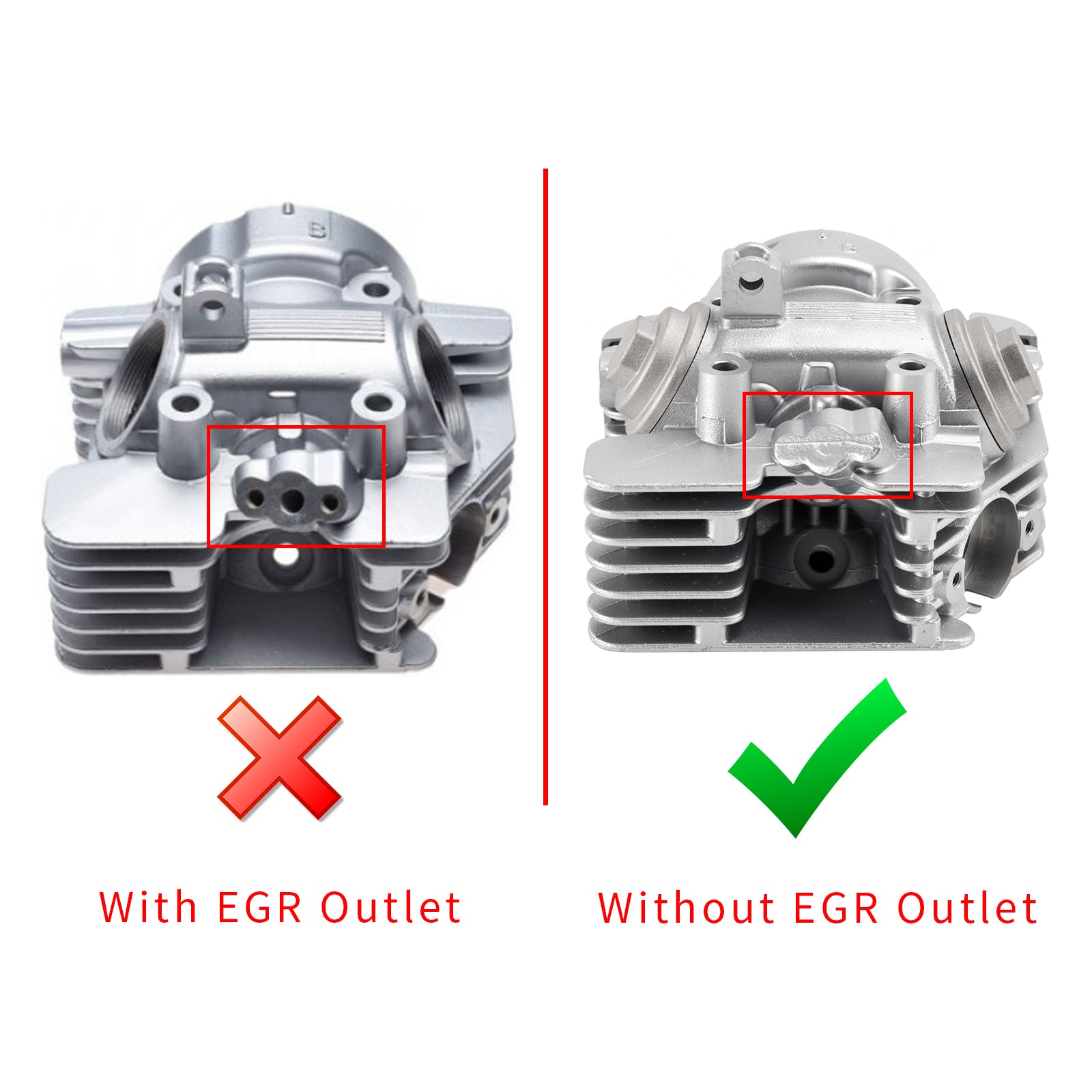 2005-2017 Yamaha YBR 125 Komplett motorhodesylinder uten EGR 5VL-E1111-11