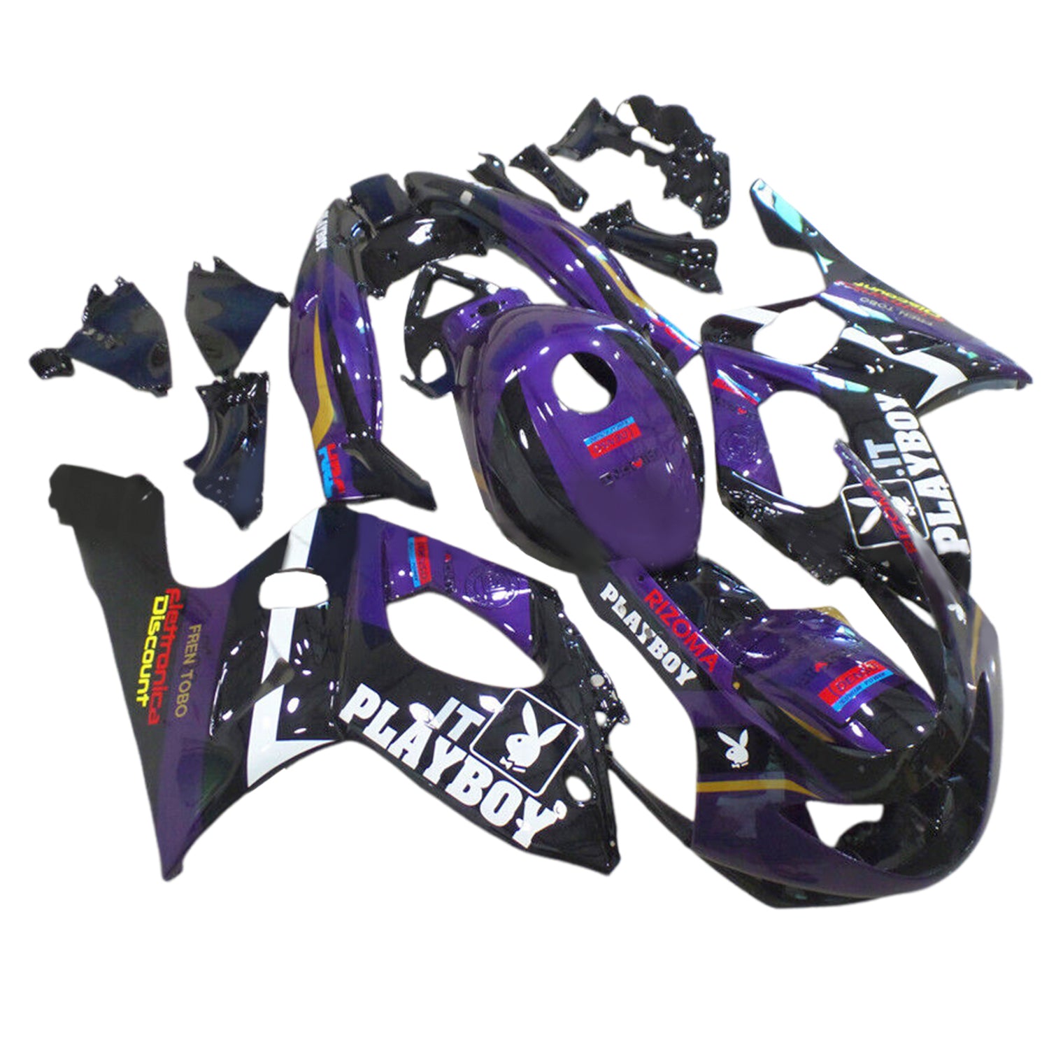 1996-2007 Yamaha YZF 600R Thundercat Kit de carénage d'injection carrosserie plastique ABS