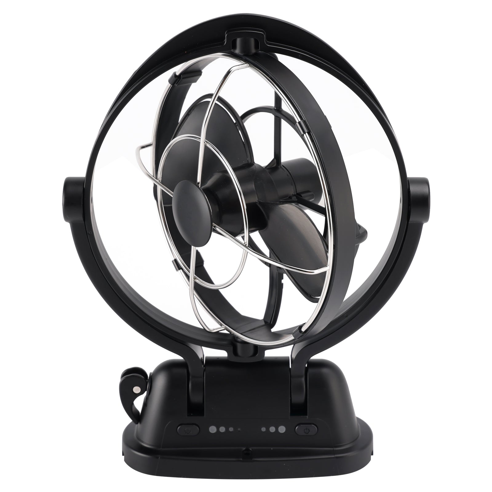 12V/24V Auto-Sensing Low-Power Draw Fan For Boats and RV Black