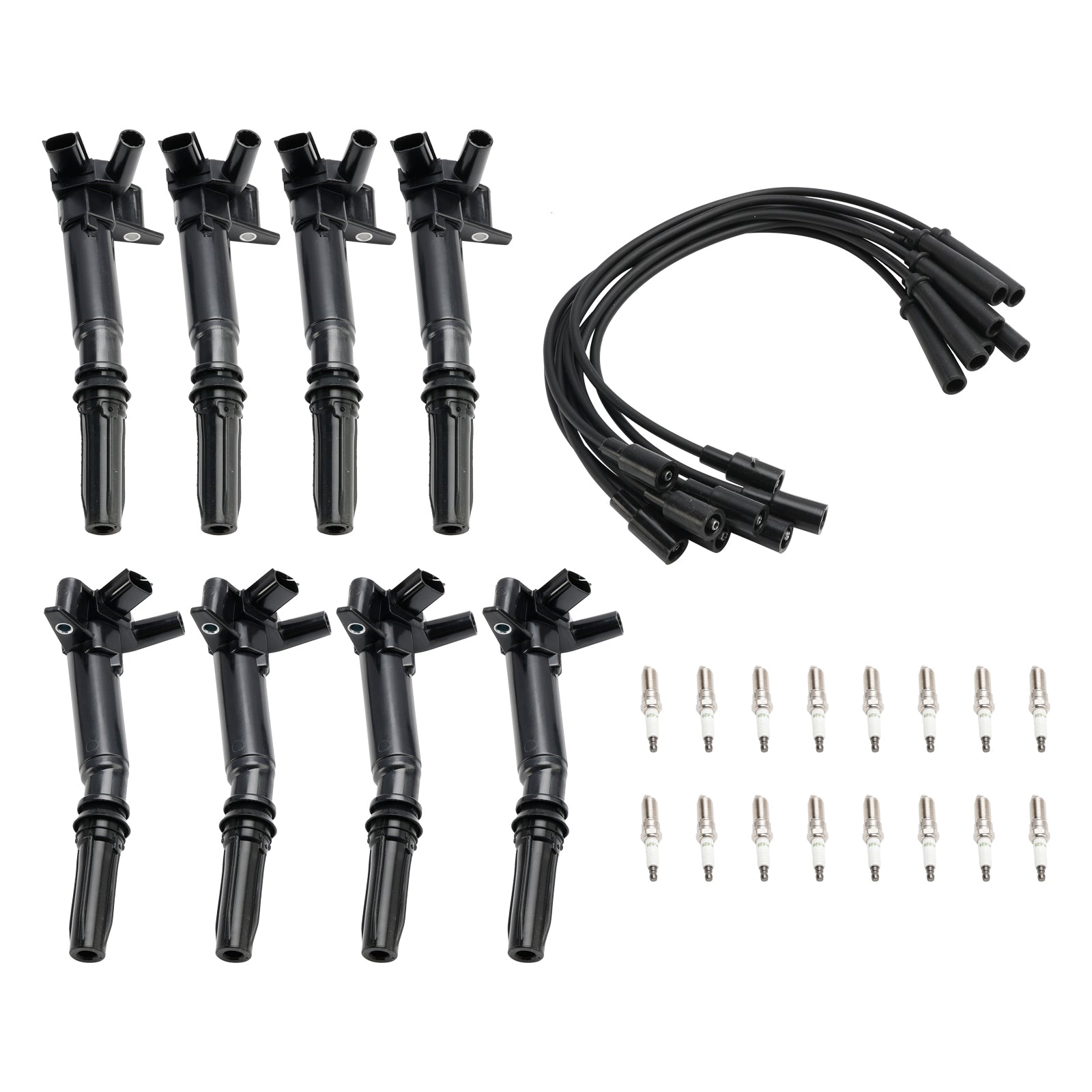 8x Ignition Coil+16x Spark Plug+8x Wire UF631 UF639 For Ford F150 6.2L 10-17