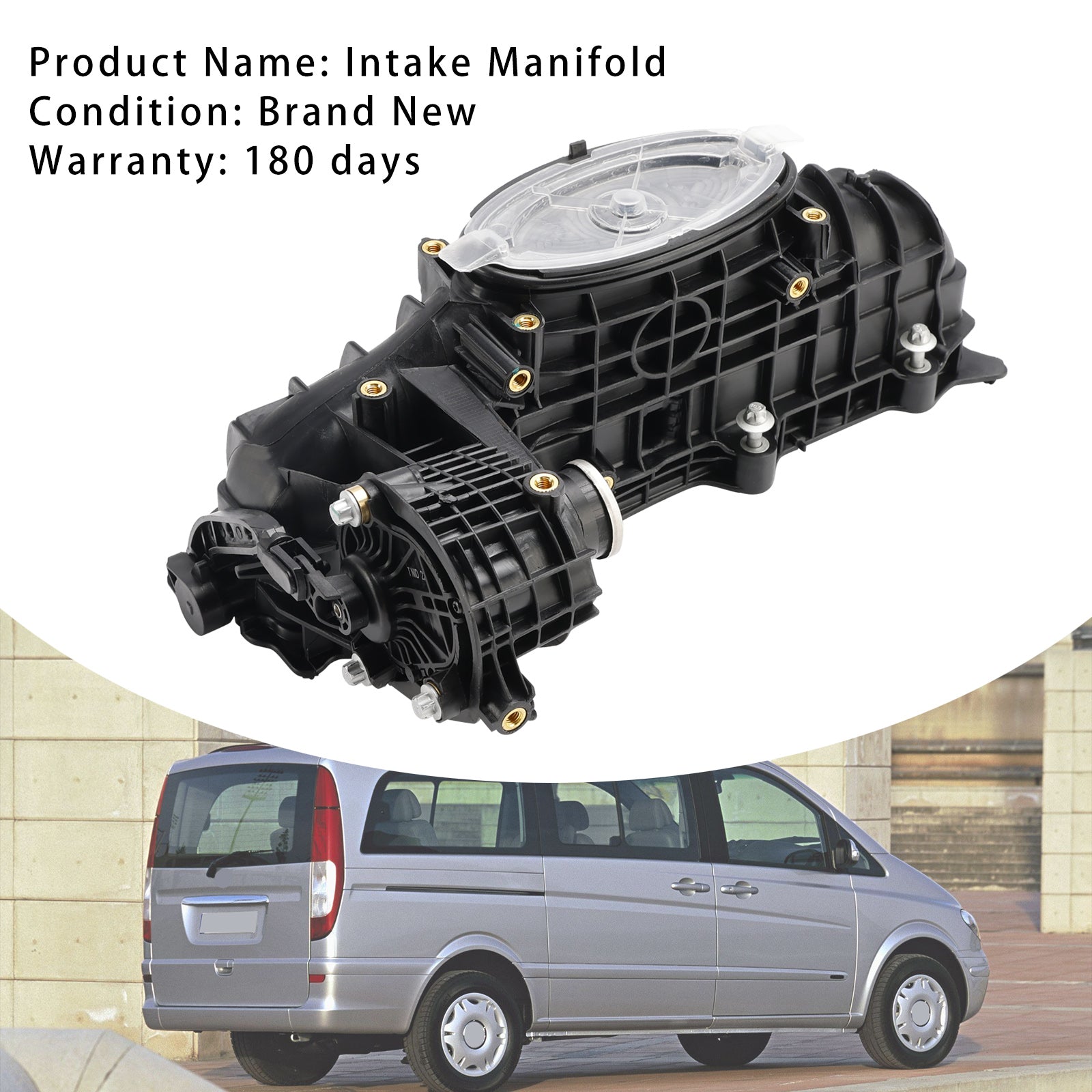 2014-On Mercedes Vito Dualiner W447 Inlet Manifold W/ Actuator Motor 6510904937 A6511500094