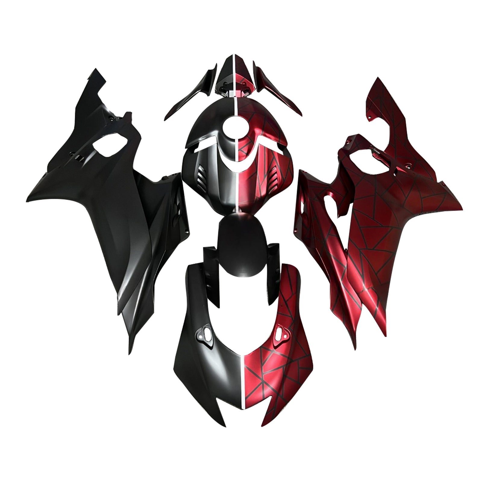 Kit de carenado de inyección, carrocería de plástico ABS apto para Yamaha YZF-R6 2017-2023