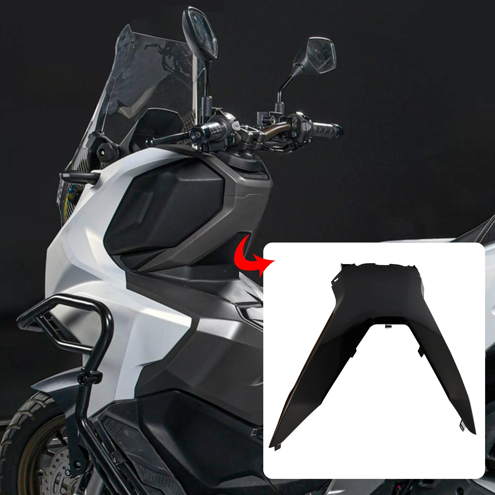 2023-2024 Honda ADV 160 Handlebar Driver Upper Cover Fairings Panels