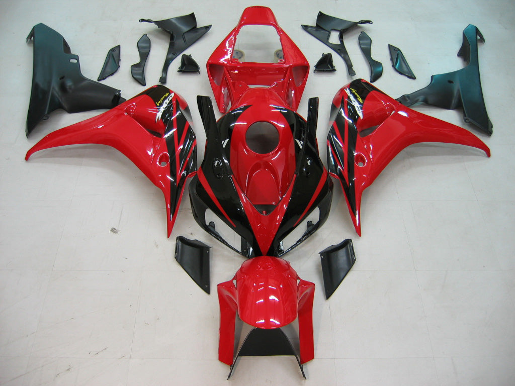 2006-2007 Honda 1000RR Fairing Red Black Kit by Amotopart