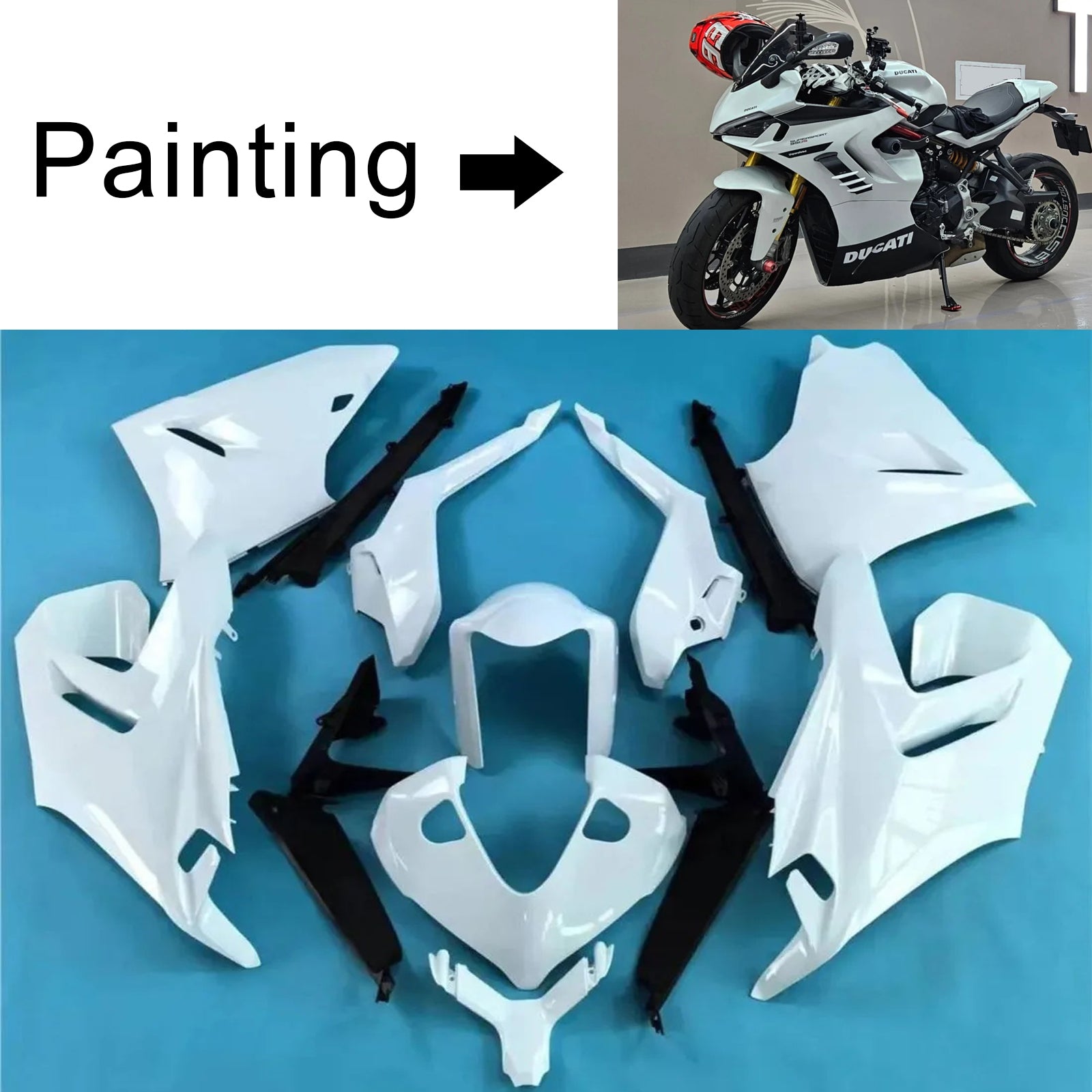 2021-2024 Ducati Supersport 950 950S Injection Fairing Kit Bodywork