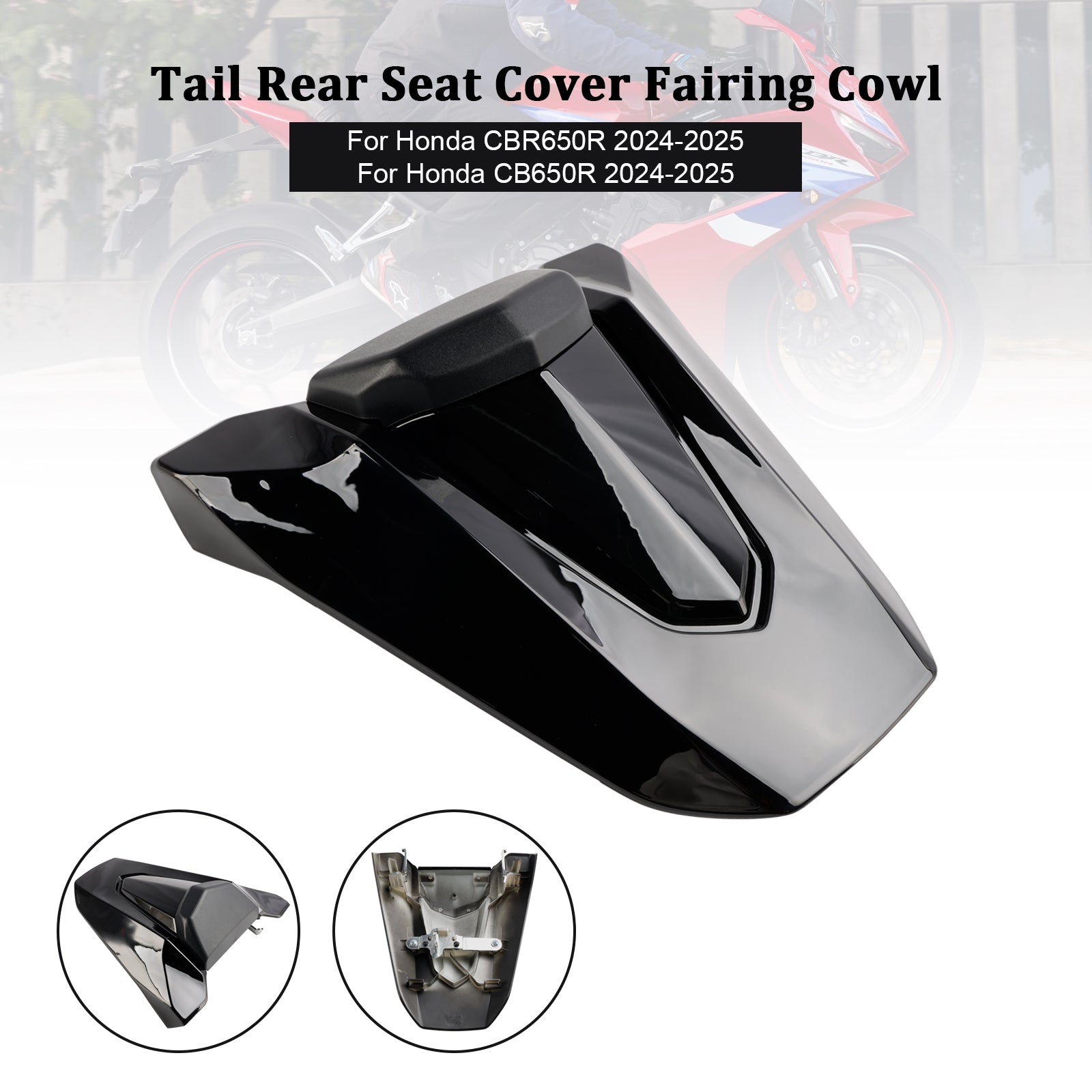 2024-2025 Honda CBR650R CB650R Bakre halesete Fairing Cover