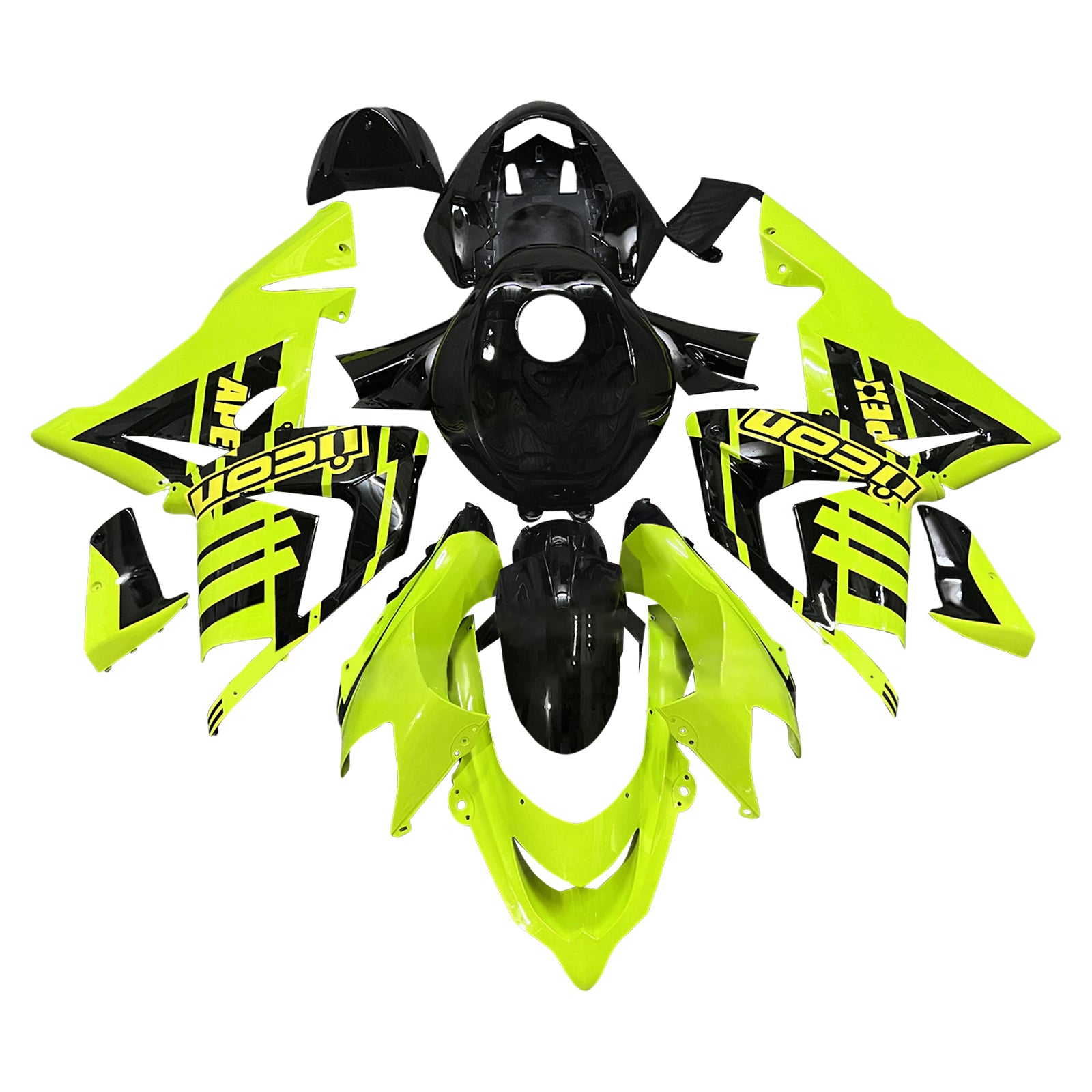 Injectiekuipset carrosserie kunststof ABS geschikt voor Kawasaki ZX10R 2004-2005