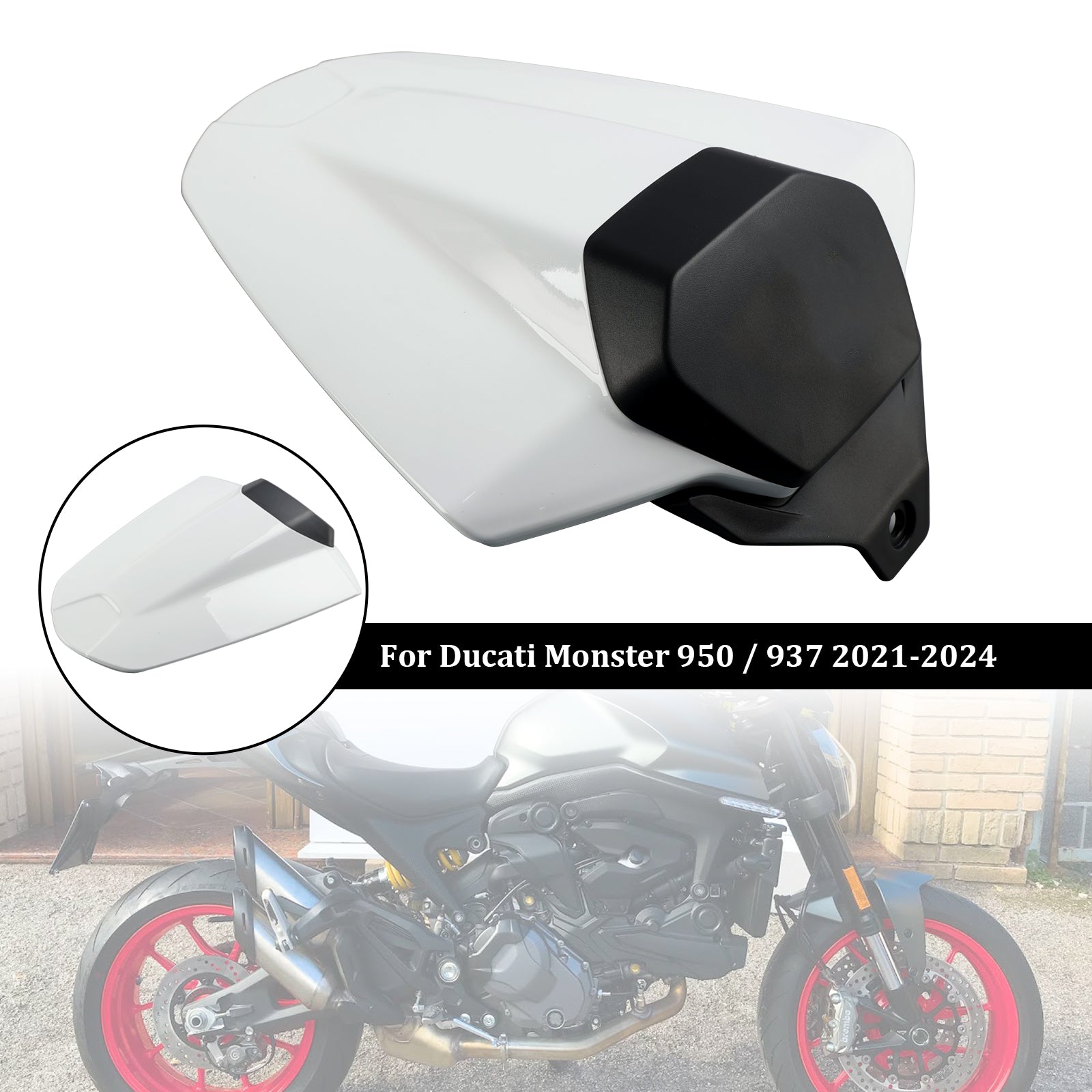 2021-2024 Ducati Monster 950 937 Staart Achterbank Hoes Kuipkap