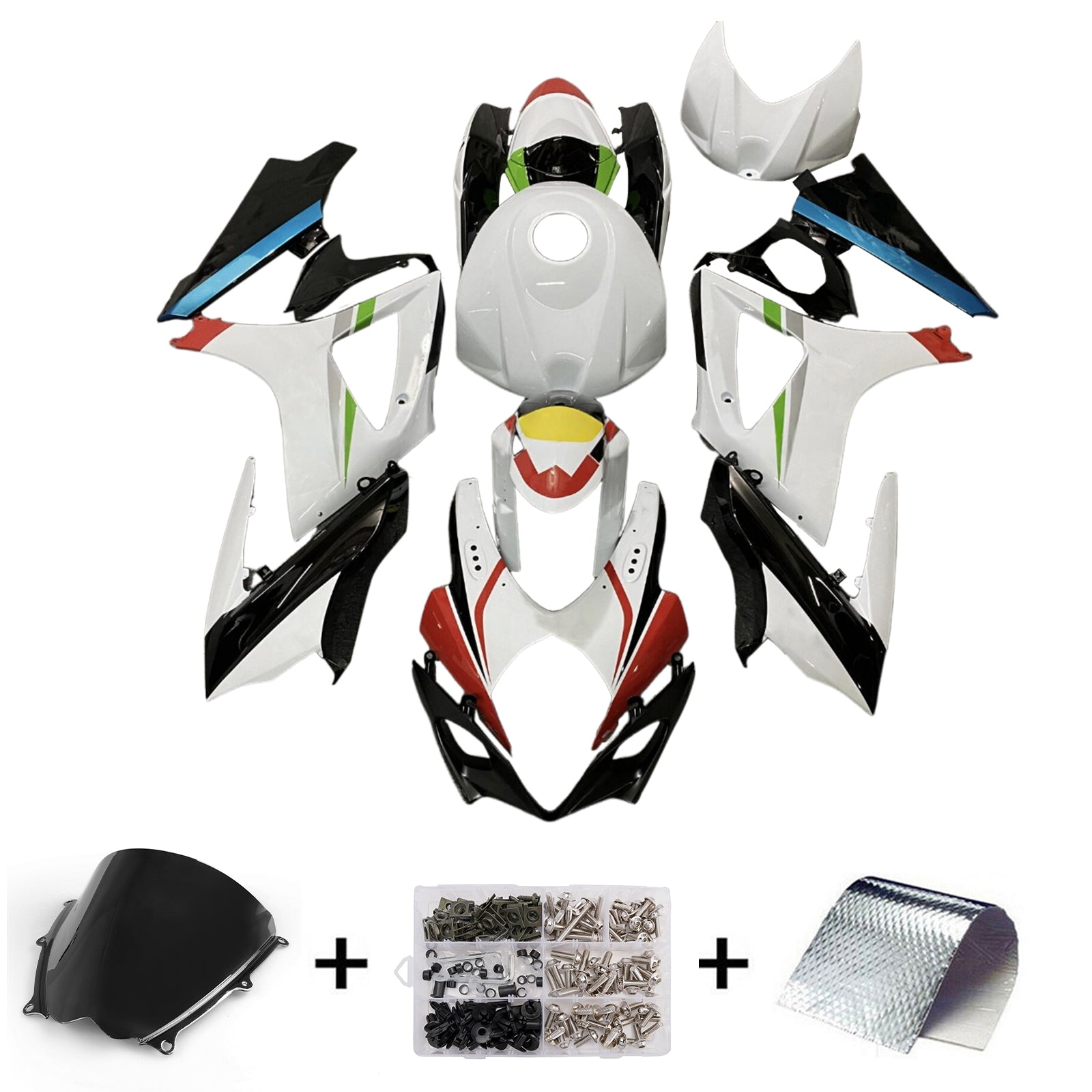 Kit de carénage d'injection carrosserie plastique ABS pour Suzuki GSXR1000 2007-2008 K7